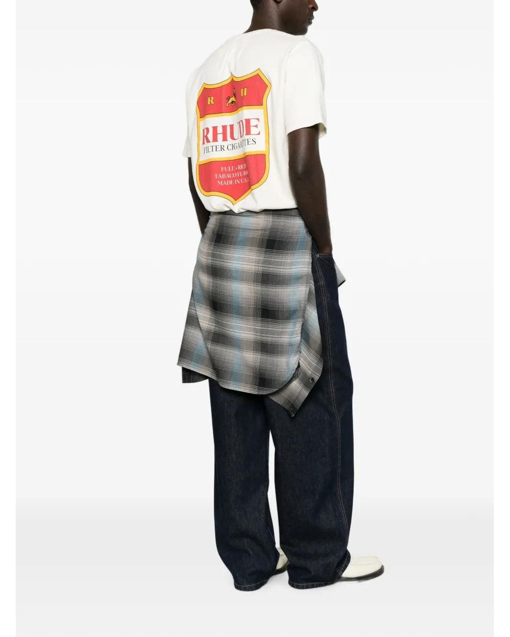 Rhude White Filtaro Crest Tee for men
