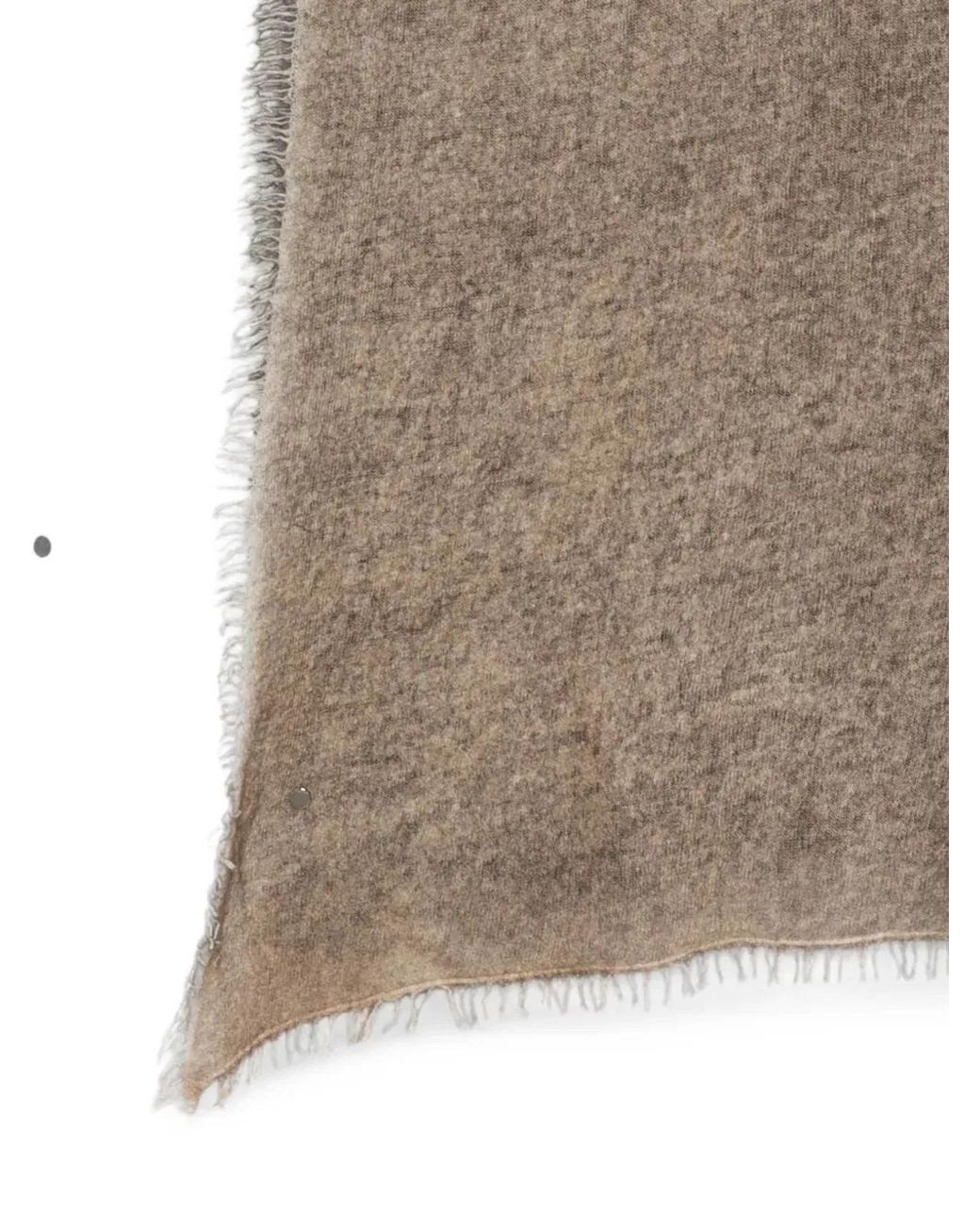 Avant Toi Brown Hand Painted Cashmere Scarf 185X90 for men