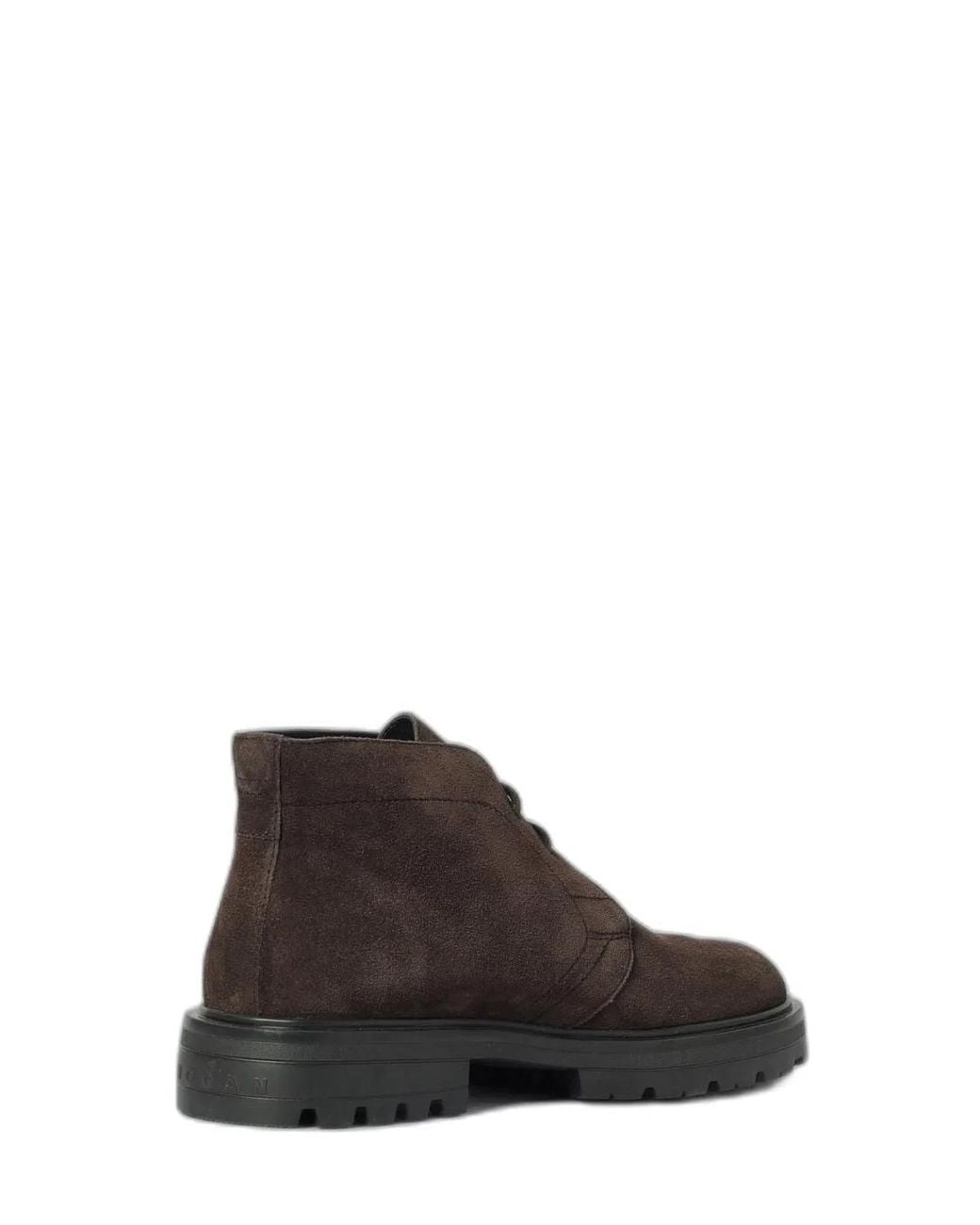 Hogan Brown Suede Ankle Boots for men