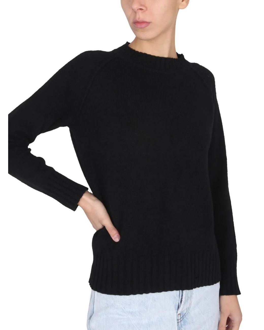 Stefano Mortari Black Wool Jersey
