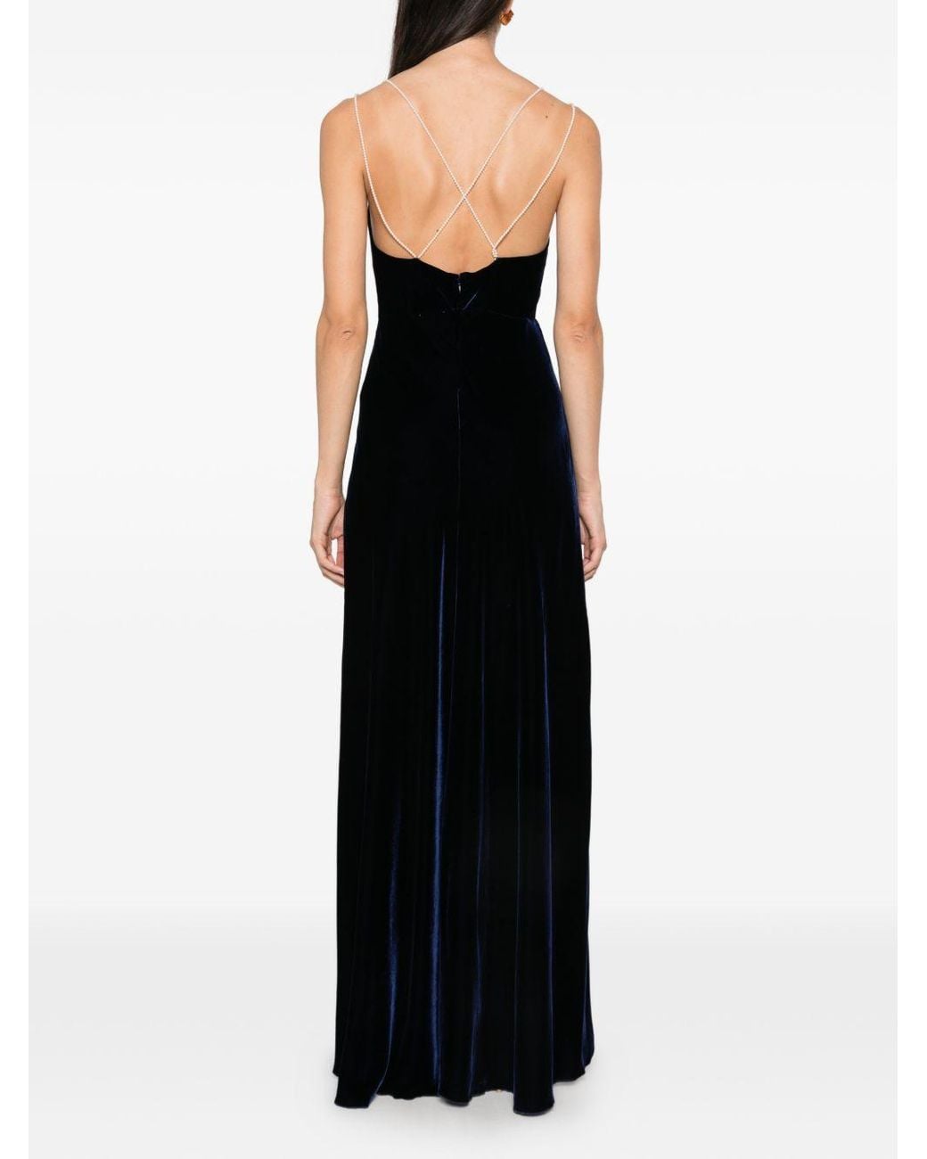 Forte_forte Black Velvet Long Dress