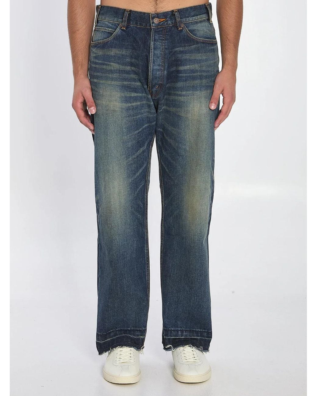 Céline Blue Straight Jeans Wesley for men