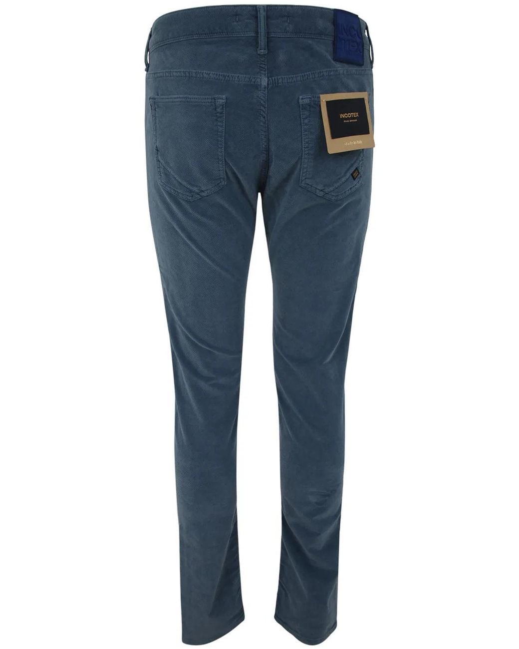 Incotex Blue 5 Pockets Ppt Straight Vintage for men