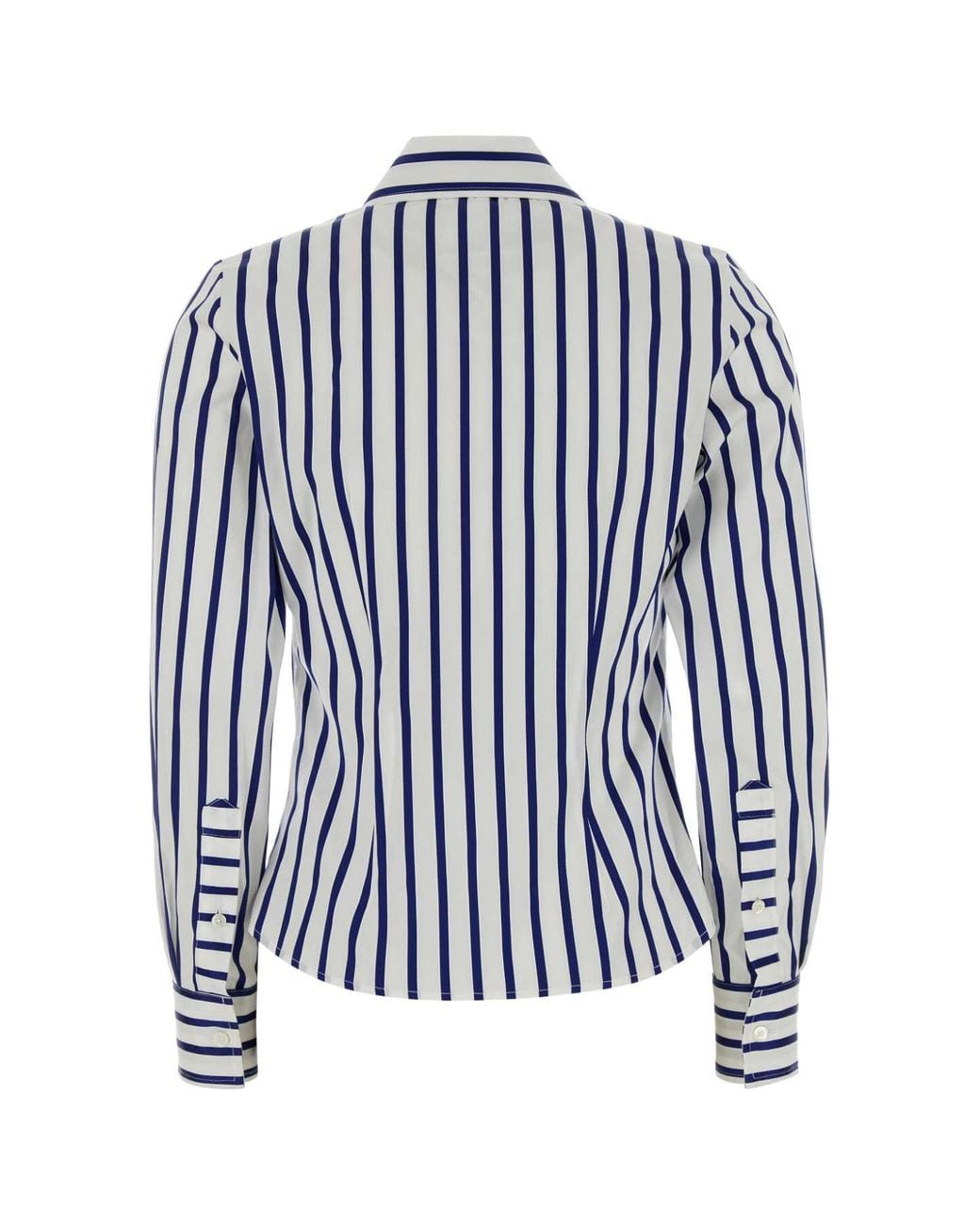 Vivienne Westwood Blue Embroidered Poplin Violin Shirt For