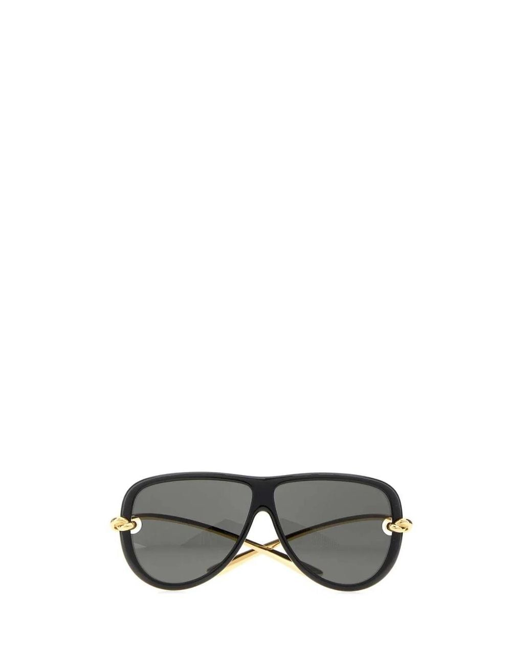 Bottega Veneta Gray Acetate Knot Sunglasses