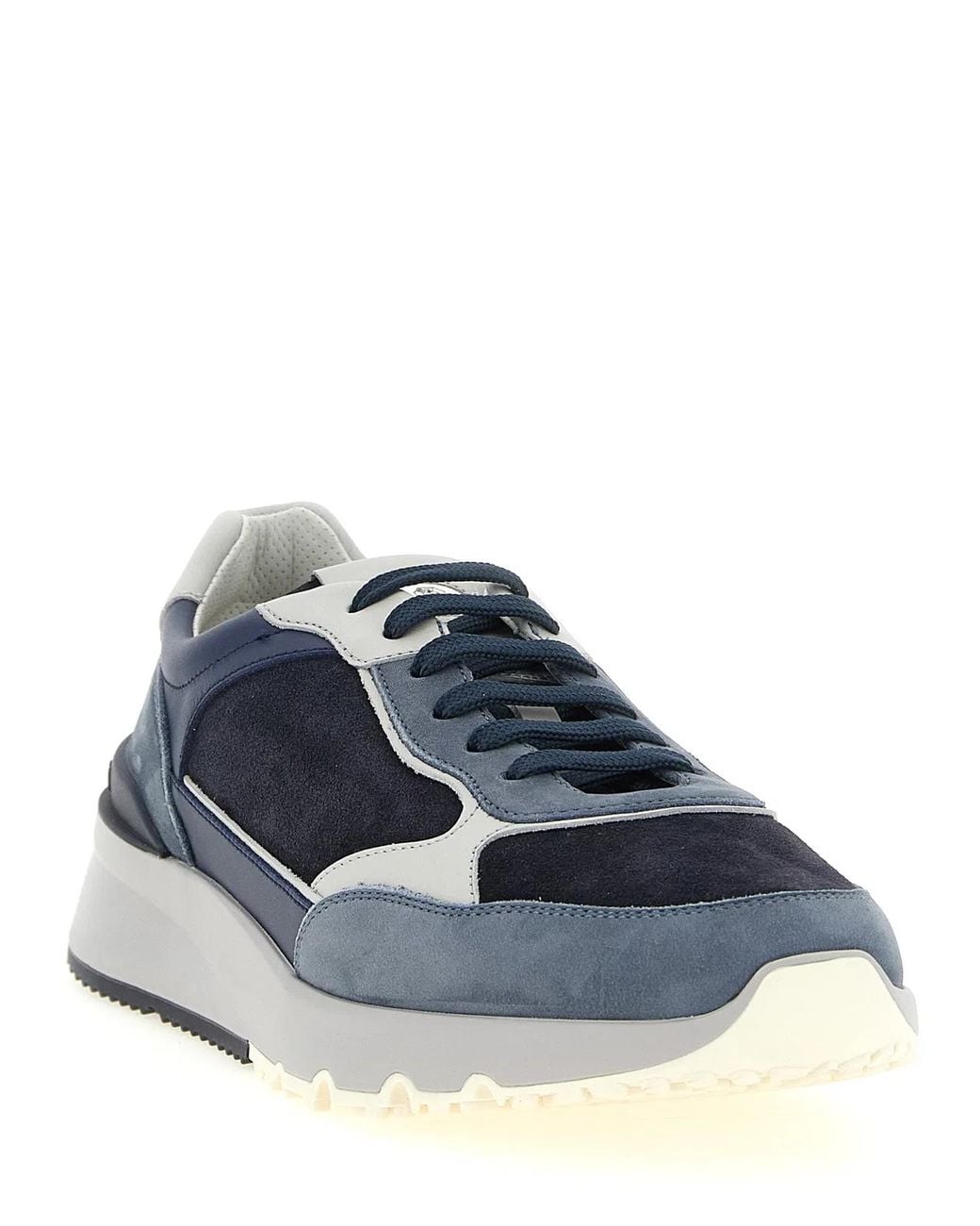 Brunello Cucinelli Blue 'Runners' Sneakers for men