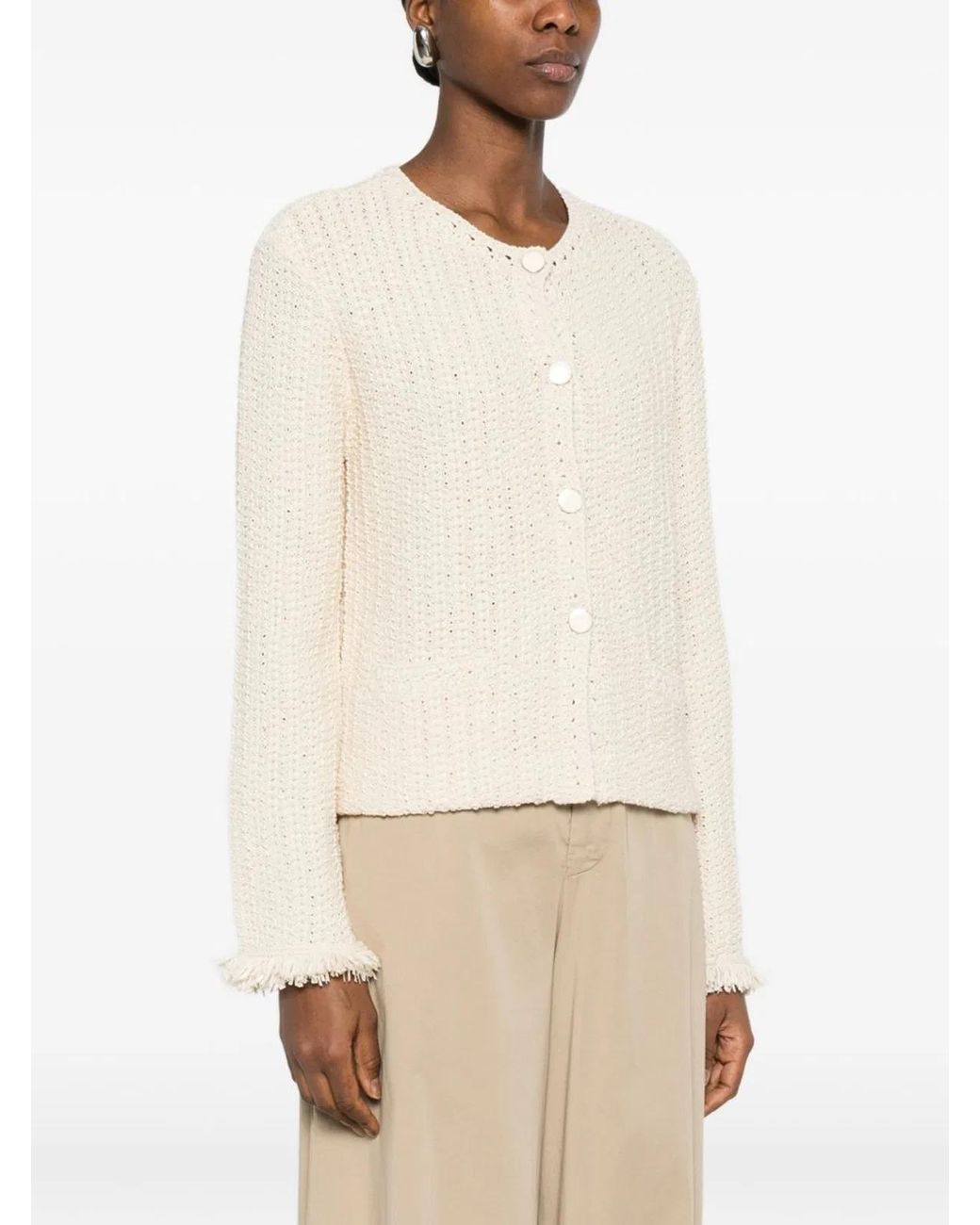 Emporio Armani Natural Cotton Blend Blazer Jacket