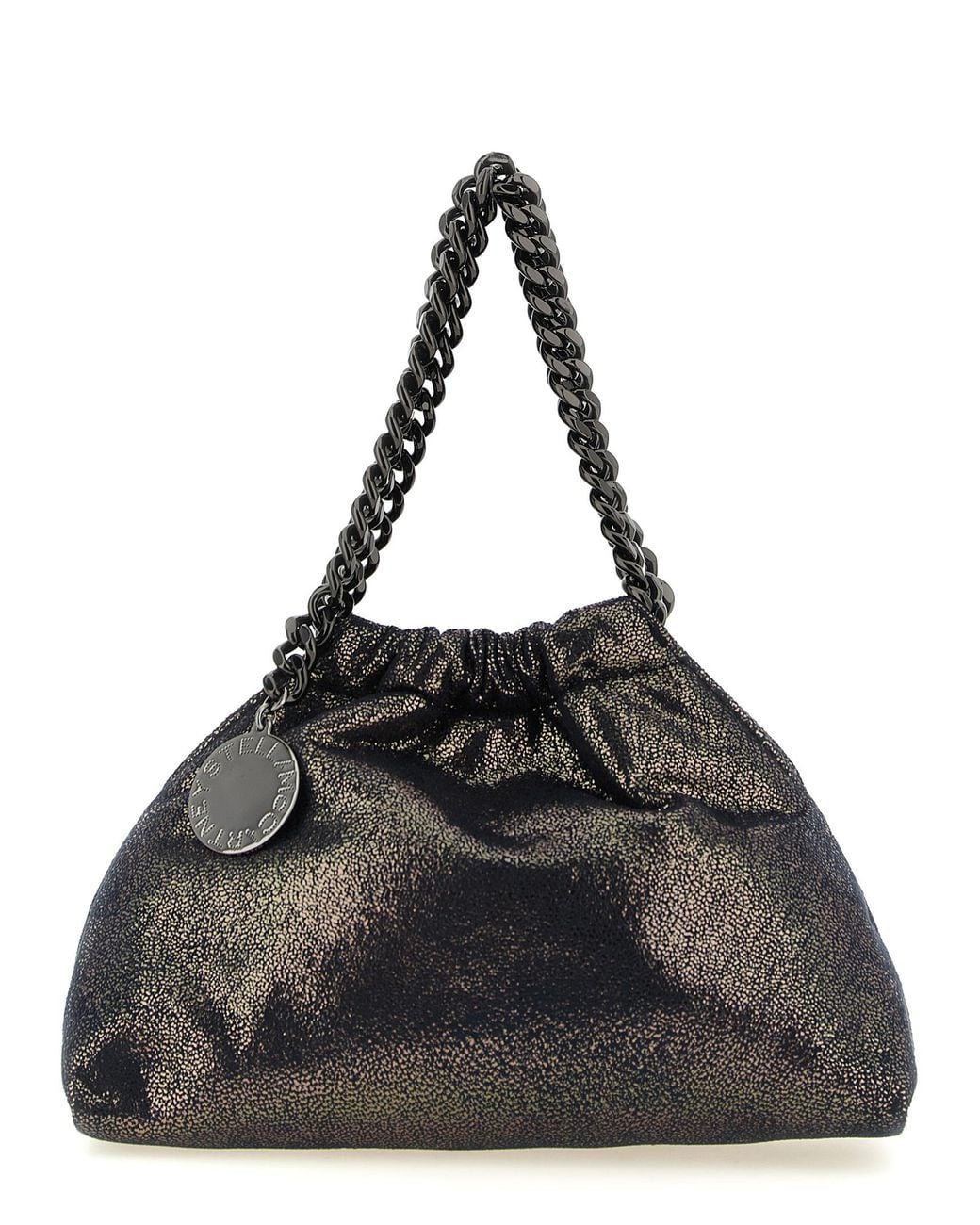 Stella McCartney Black 'Falabella Mini Drawstring' Crossbody Bag