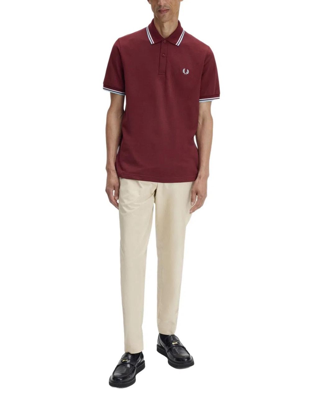 Fred Perry Red Polo With Logo for men