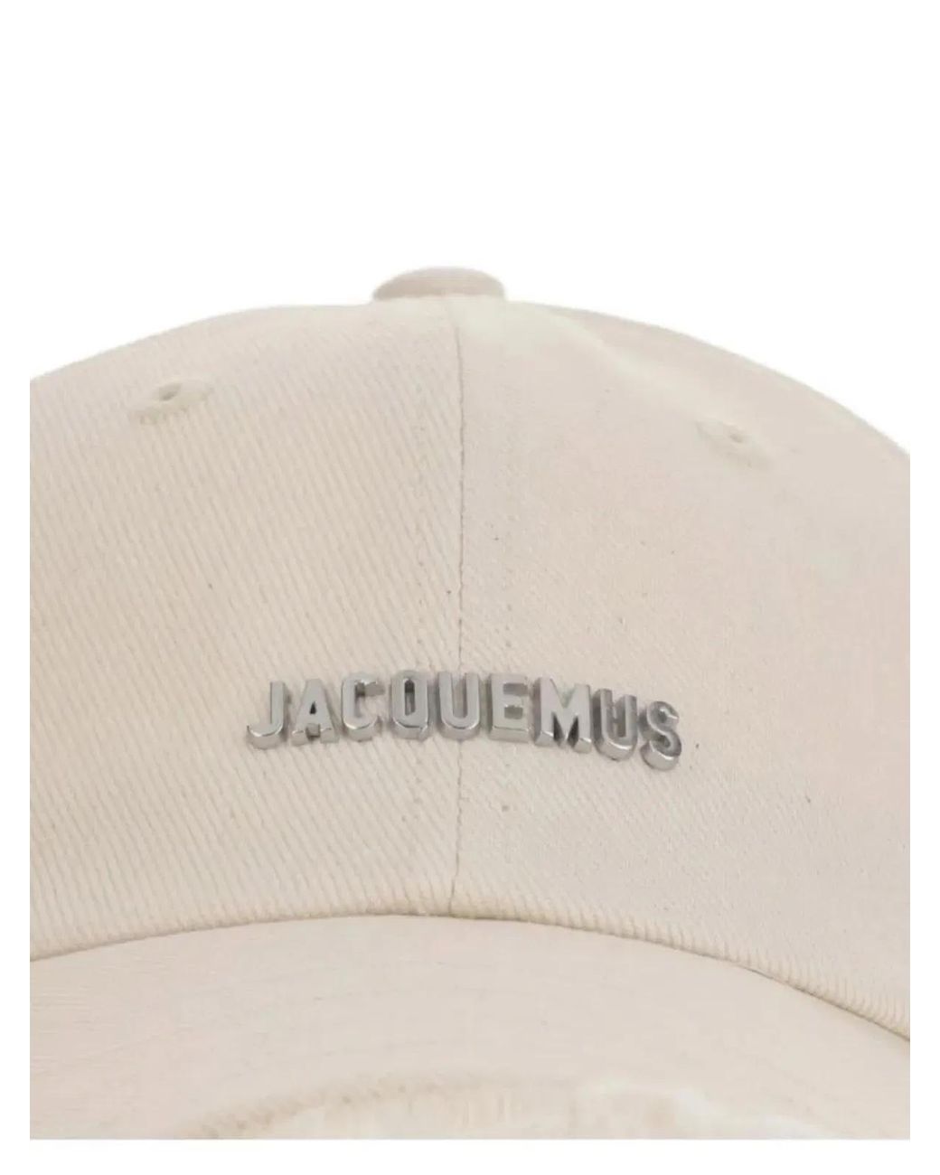 Jacquemus White Logo Baseball Cap