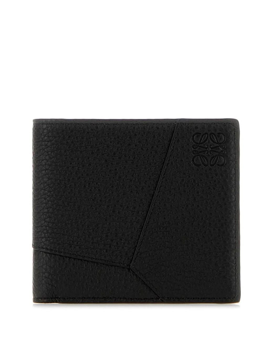 Loewe Black Puzzle Edge Bifold Wallet for men