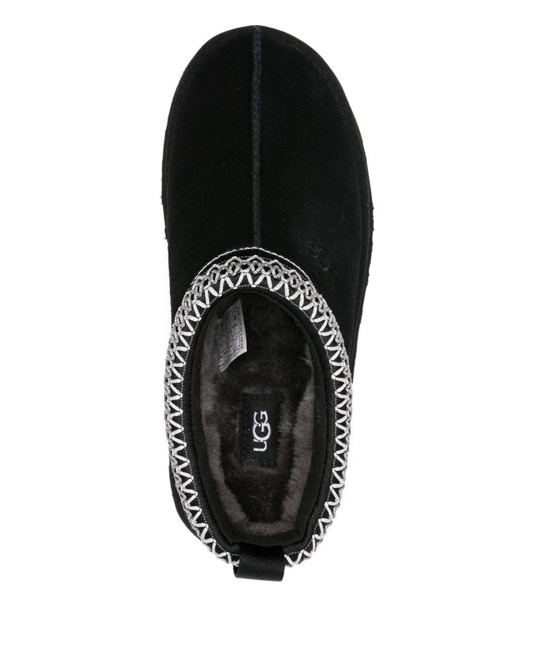 Ugg Black Tazz Ii Suede Platform Mules