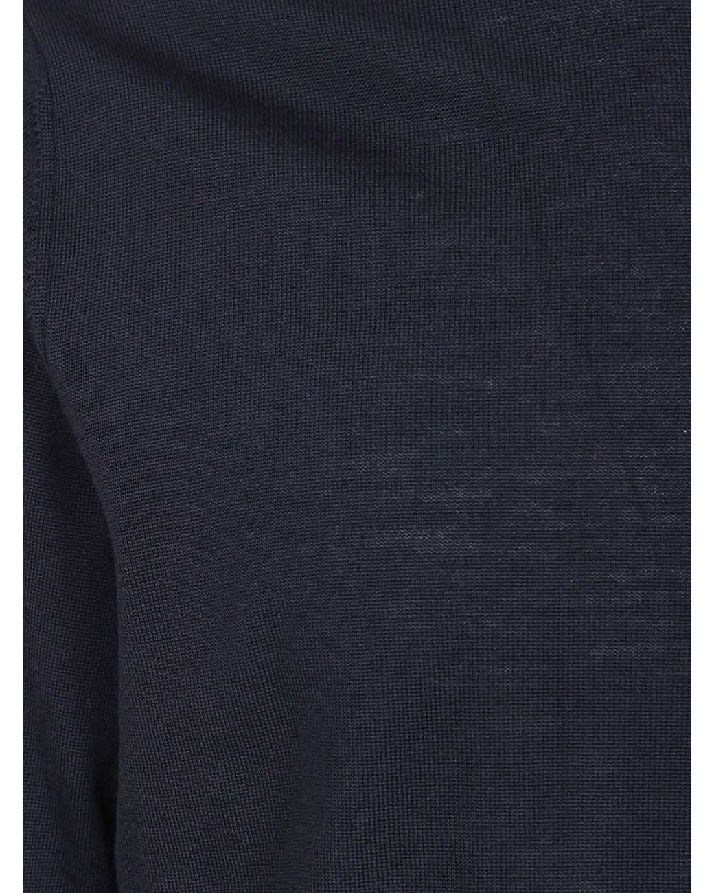 FILIPPO DE LAURENTIIS Blue Round Neck Sweater for men
