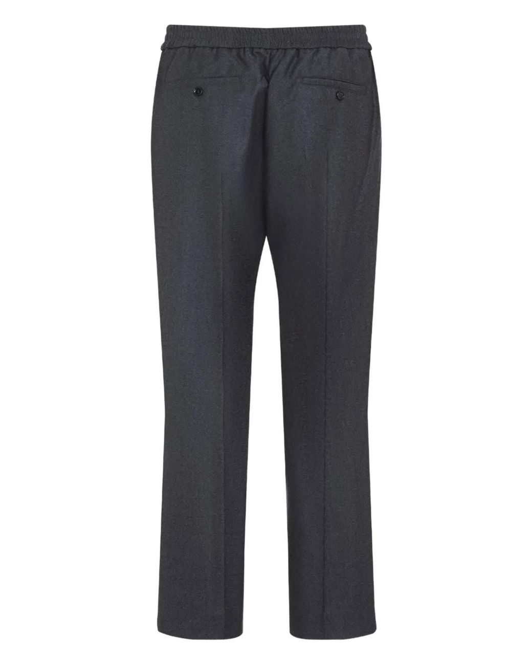 AMI Gray Wool Trousers for men