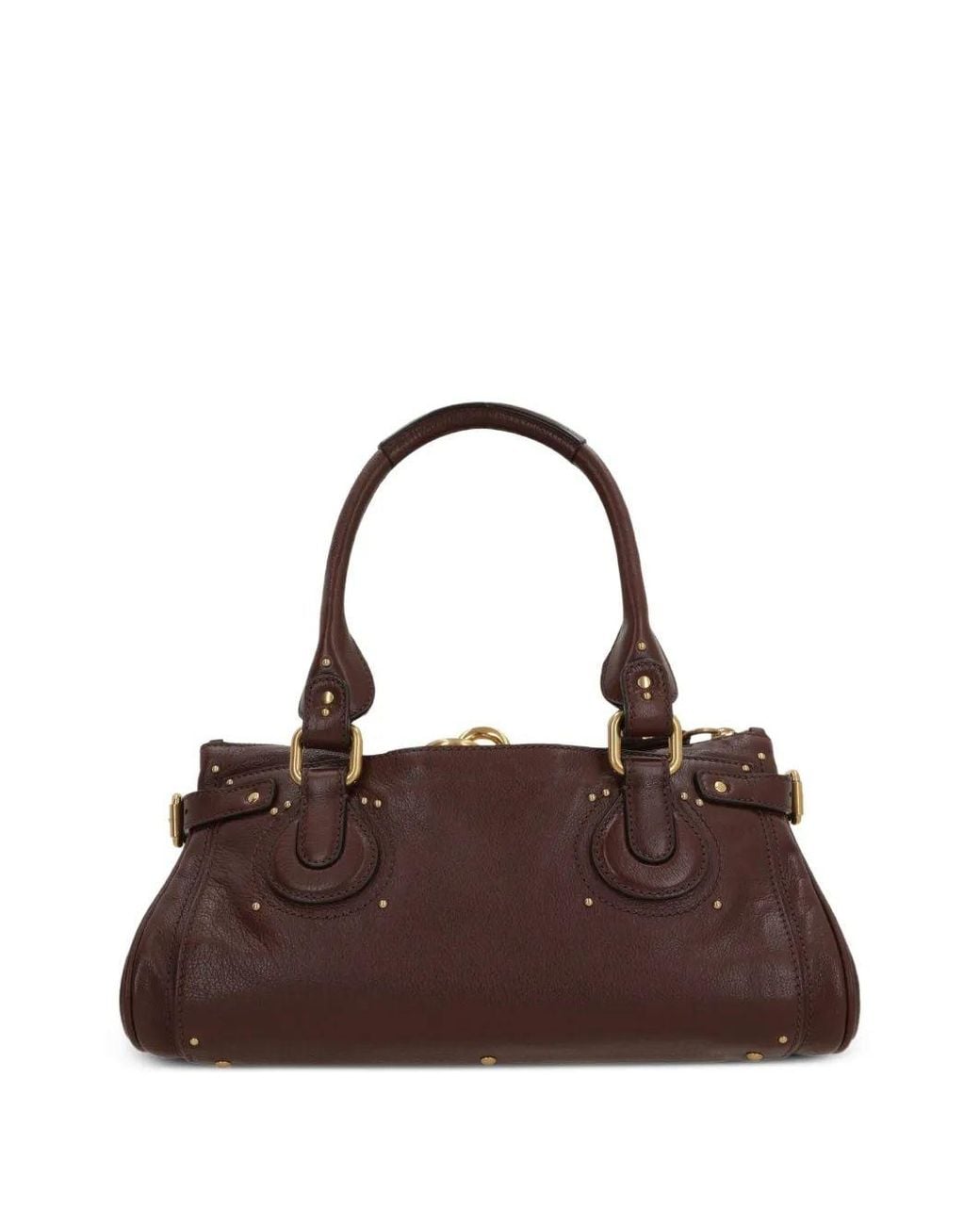 Chloé Brown Crafty Buffalo Leather Paddington Bag