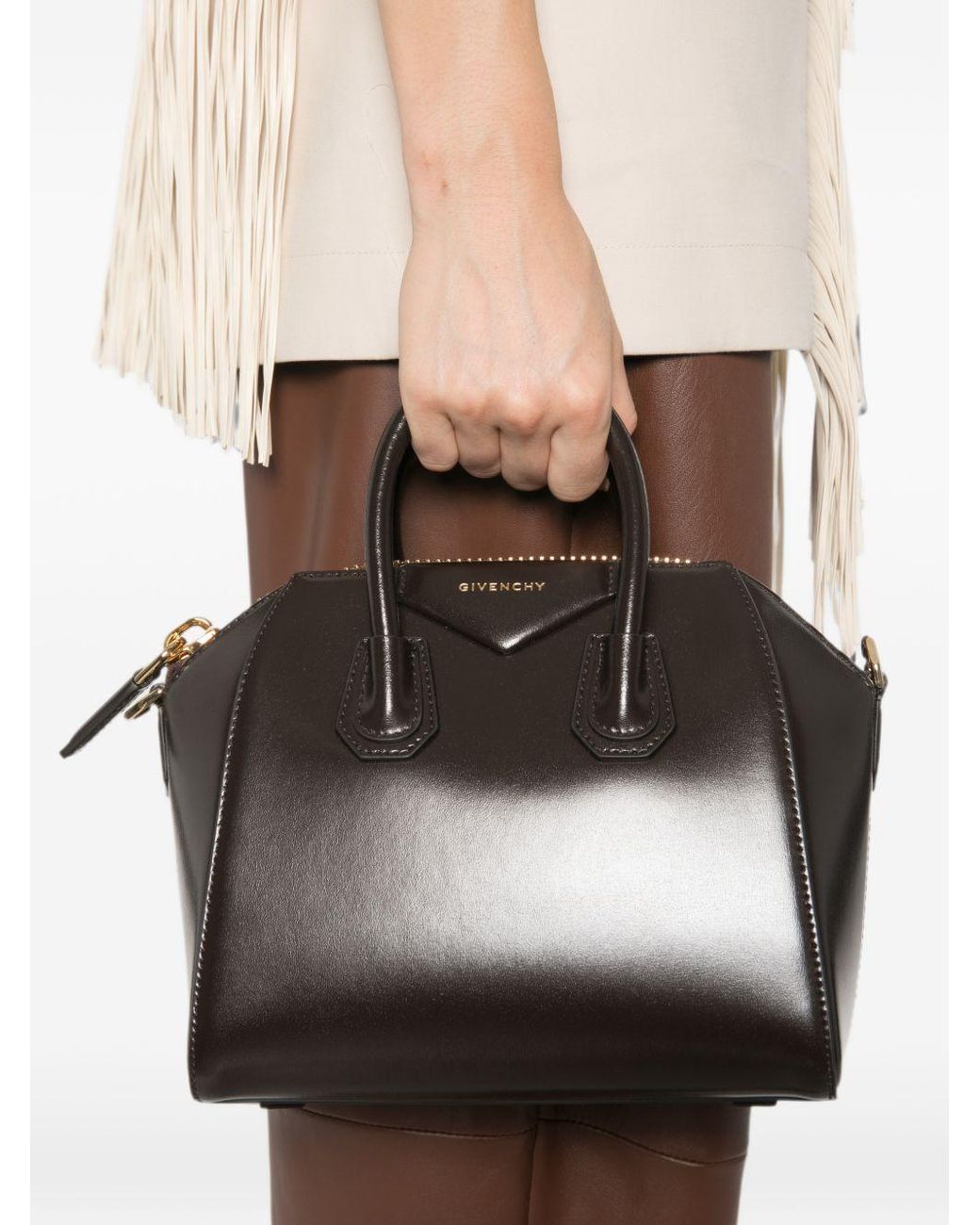Givenchy Black Antigona Mini Box Leather Bag