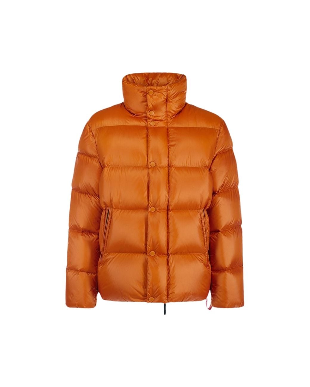 AFTER LABEL Orange Chamonix Logo-Patch Down Jacket for men
