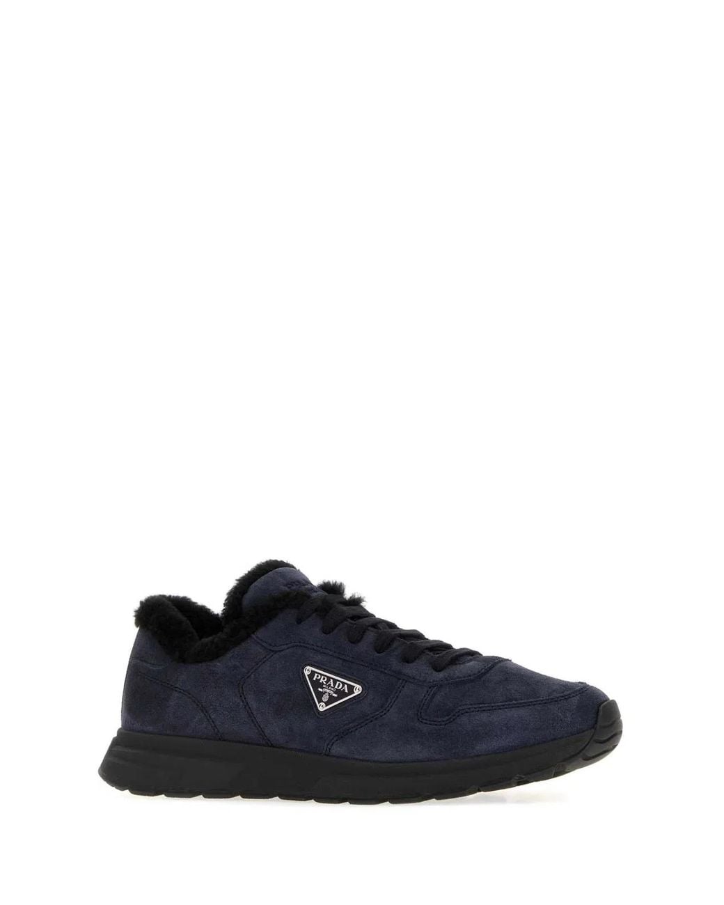 Prada Blue Suede Prax 2.0 Sneakers for men