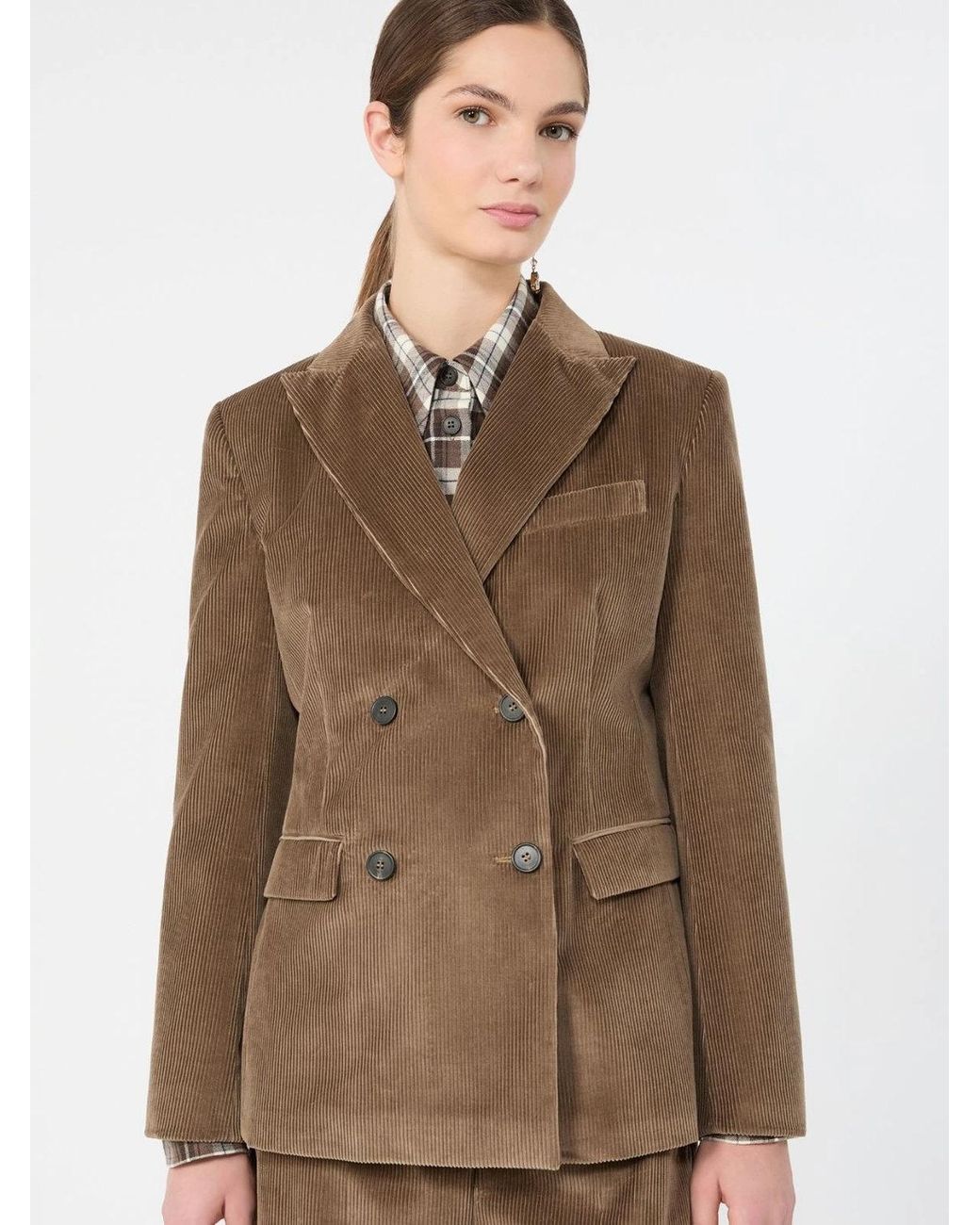 Weekend by Maxmara Brown Wkdkatanga Jacket Leather