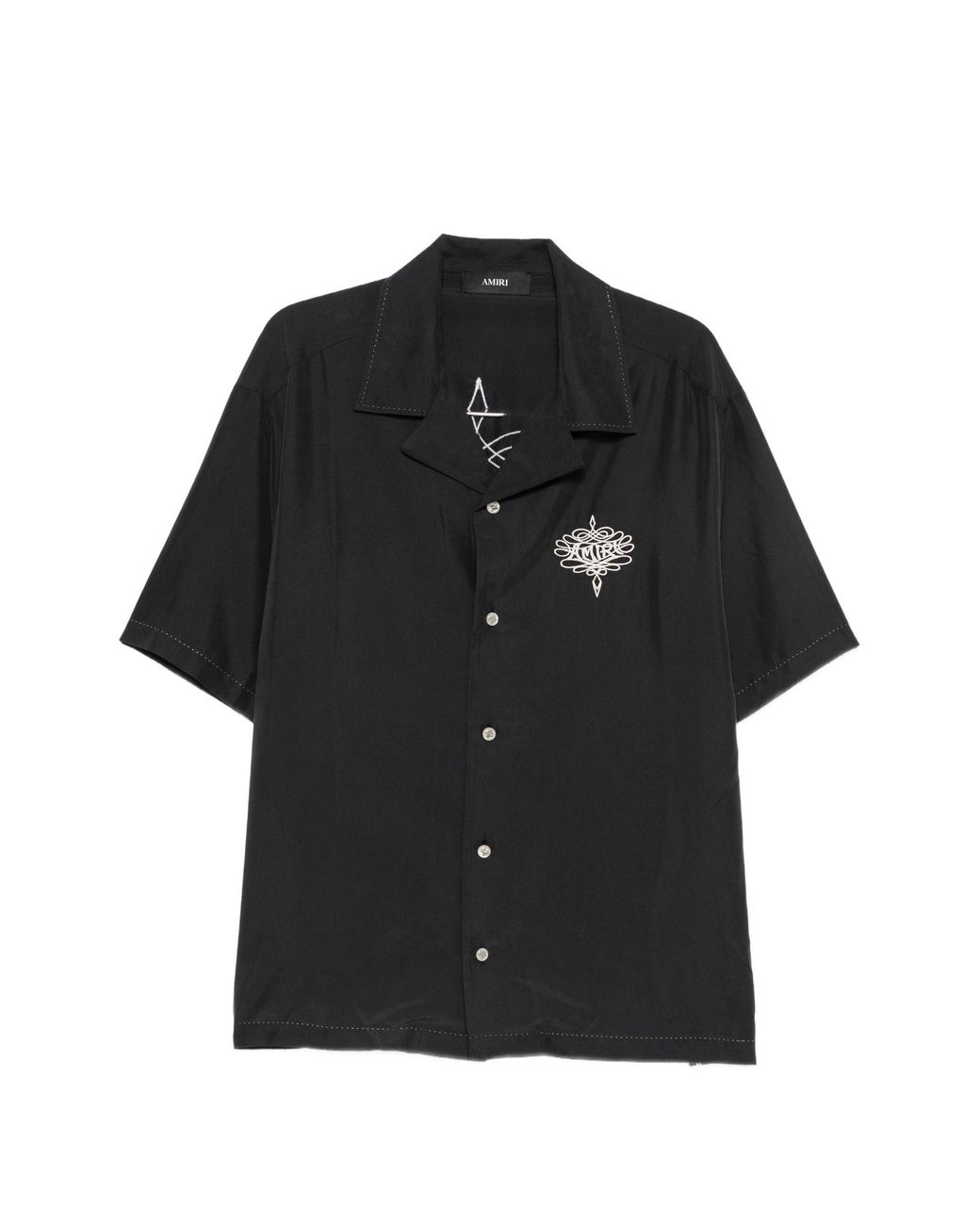 Amiri Black Oversized Lazo Safari Shirt for men