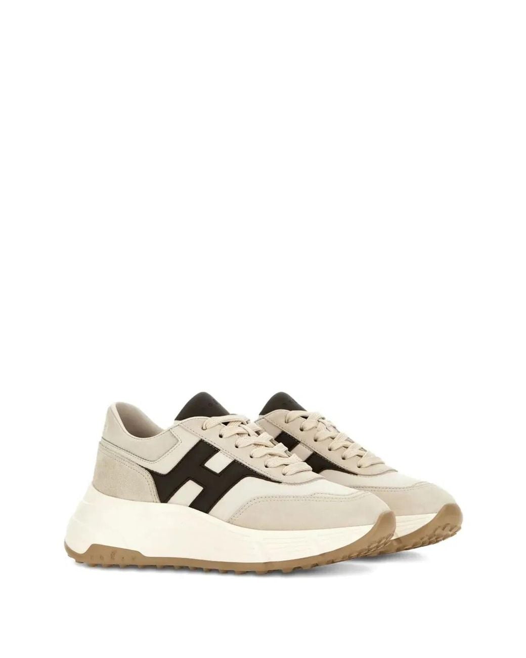 Hogan White H669 Leather Sneakers