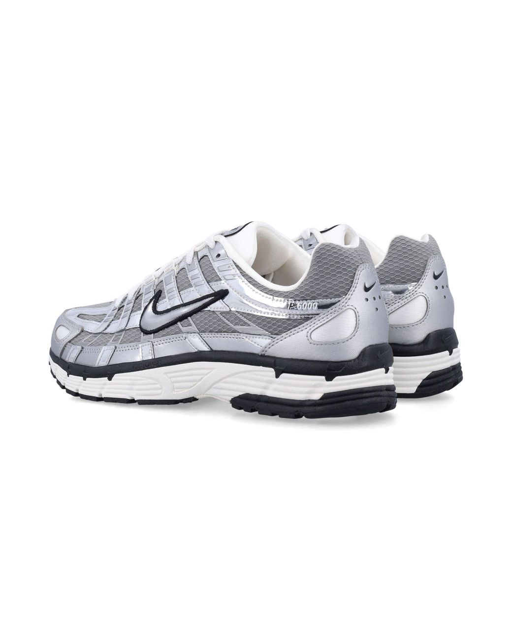 Nike White P-6000 Metallic Sneakers for men