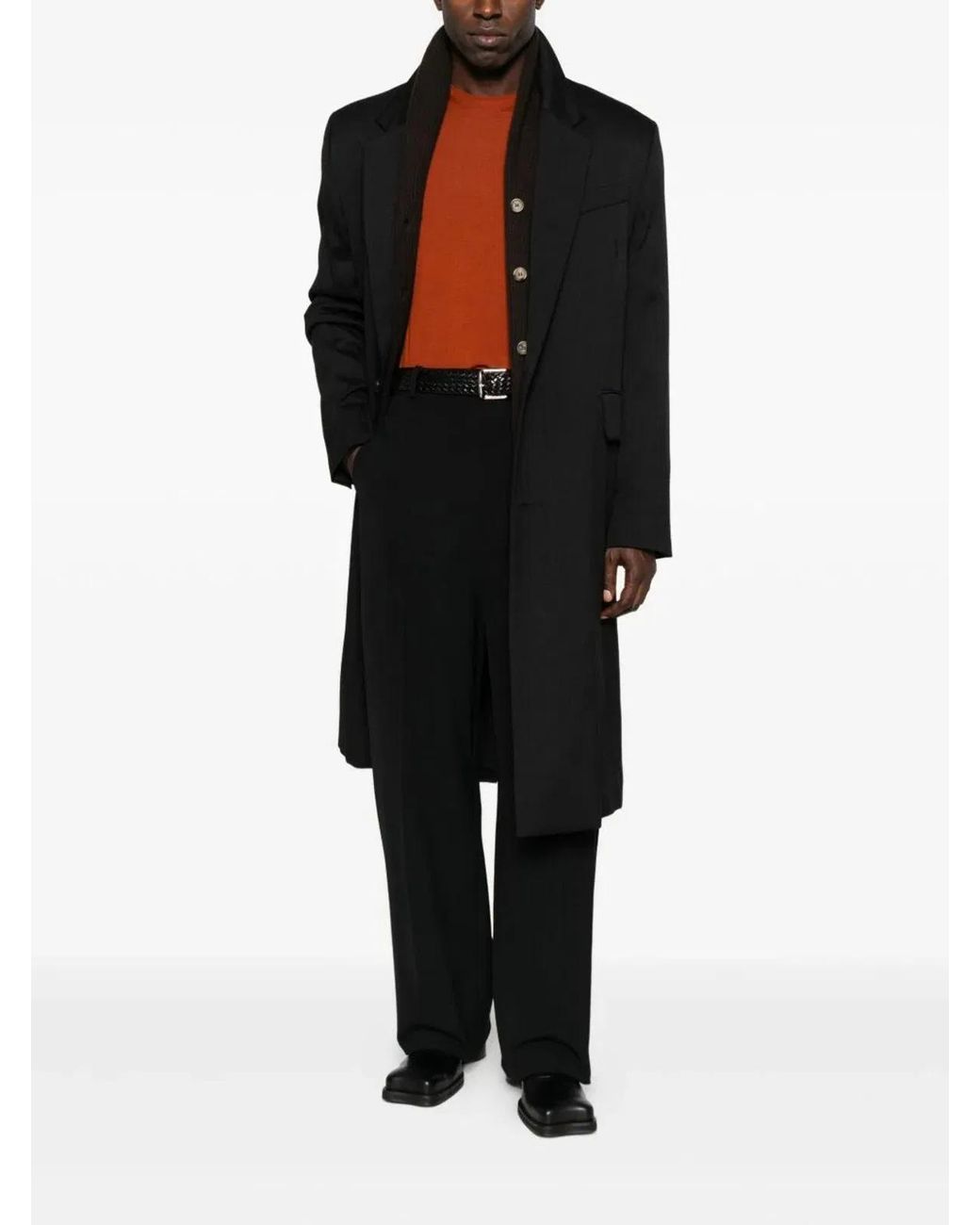 Saint Laurent Orange Wool Sweater for men