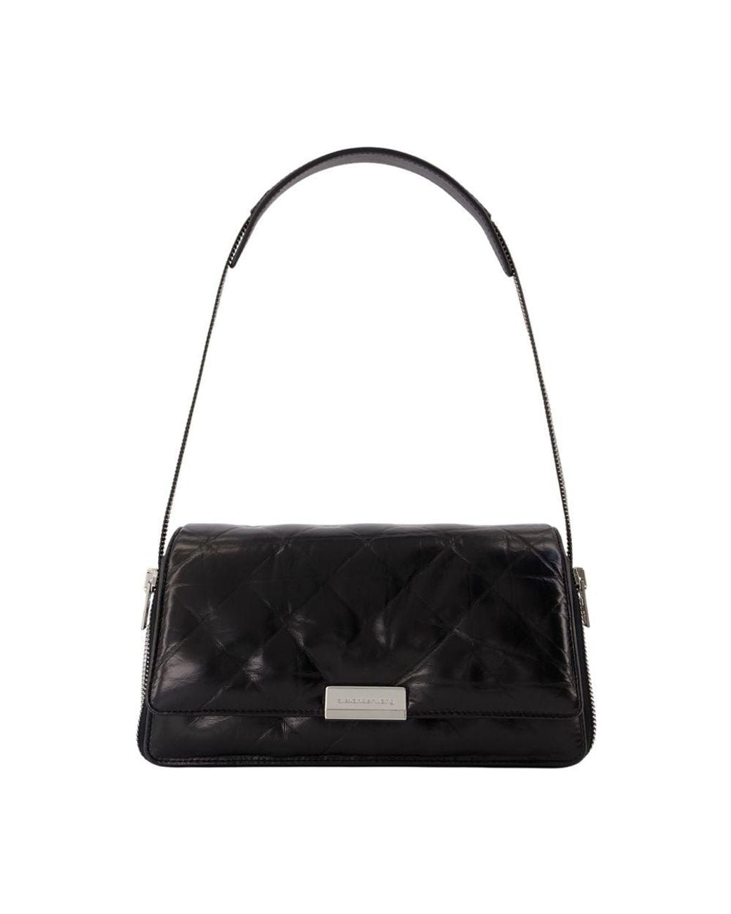 Alexander Wang Black Siren Medium Flap Shoulder Bag