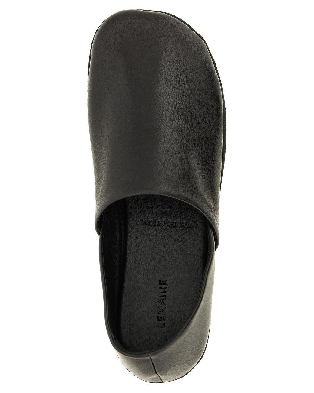 Lemaire Black Slipper Loafers for men