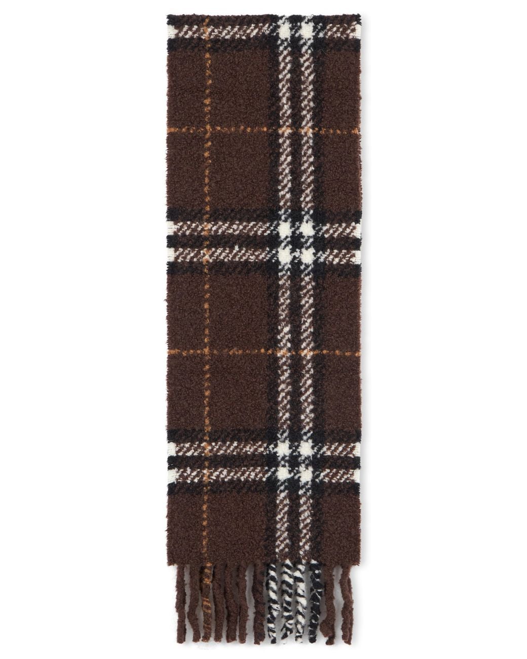 Burberry Brown Checked Scarf