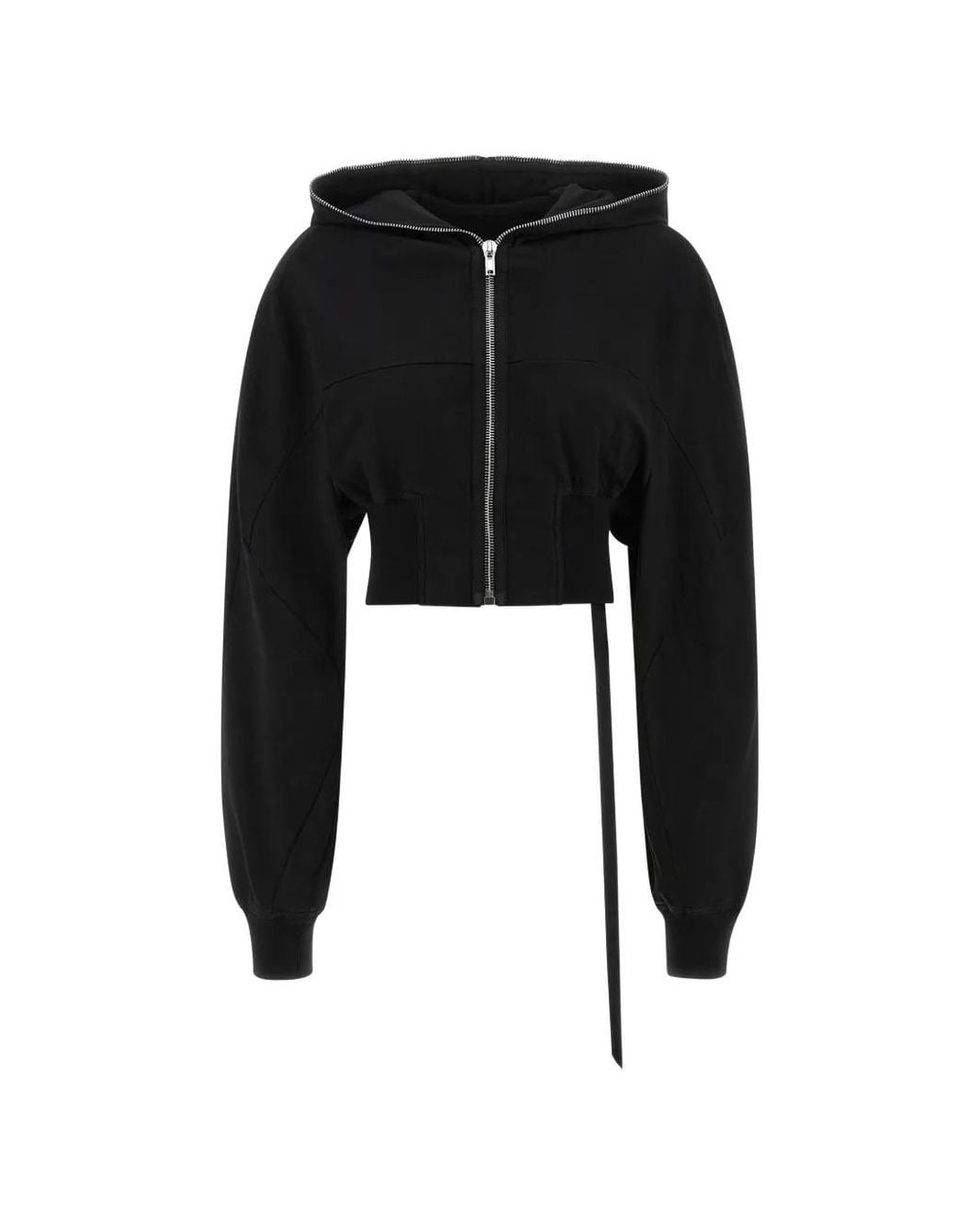 Rick Owens Black Collage Gimp Hoodie