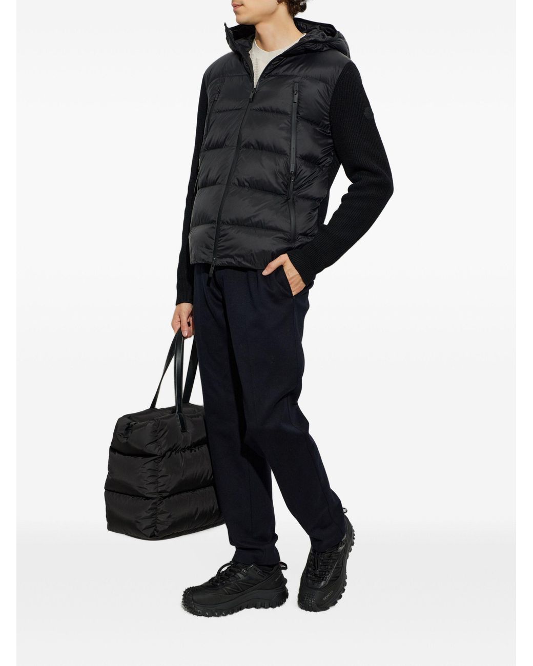 Moncler Black Cardigan for men