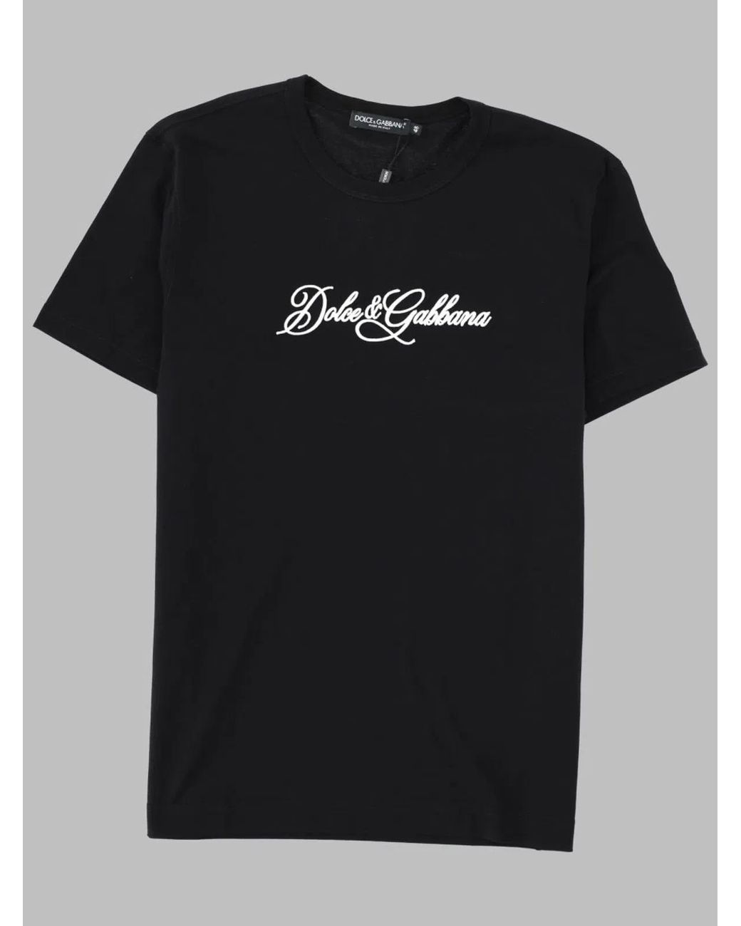 Dolce & Gabbana Black T-Shirt Cotton T-Shirts for men