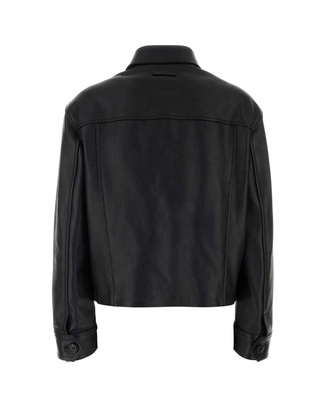 Marni Black Two-Tone Leather Jacket