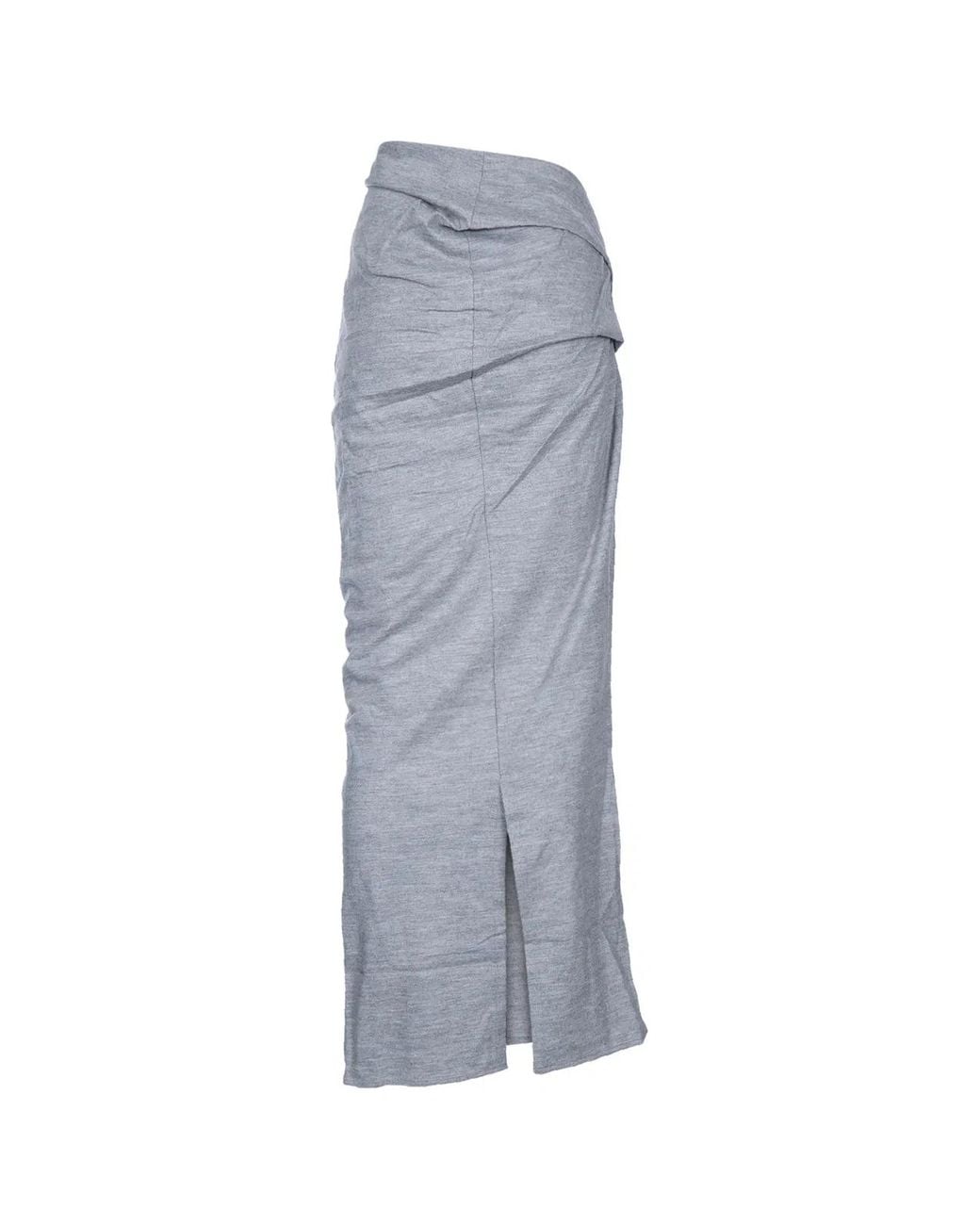 Entire studios Gray Wool Skirt Dust
