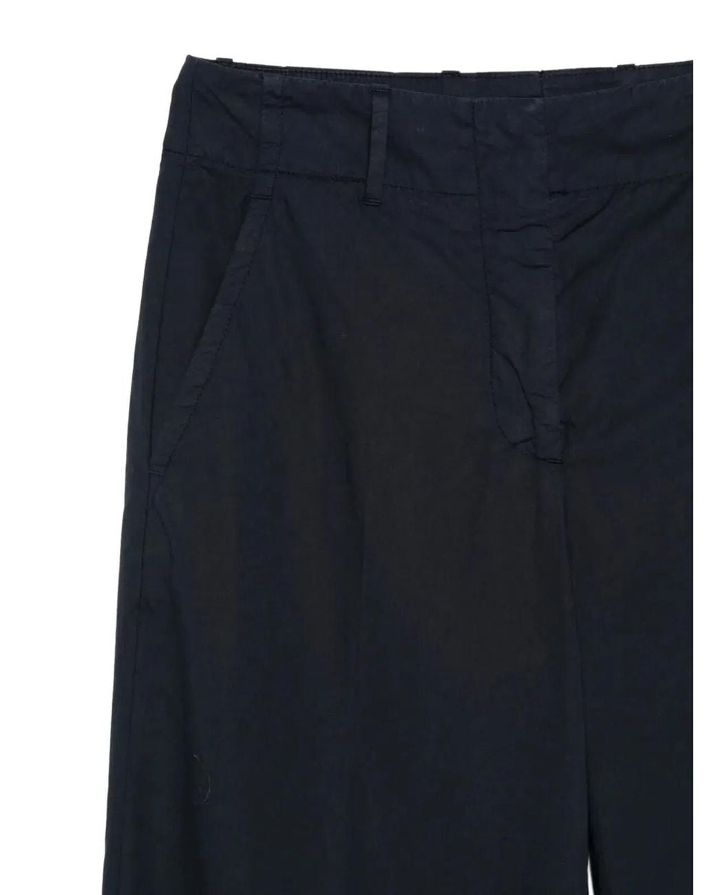 Incotex Blue Ilya Wide-Leg Cotton Trousers