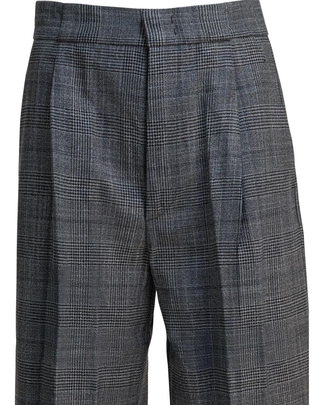 Sa Su Phi Gray Wool Silk Trousers