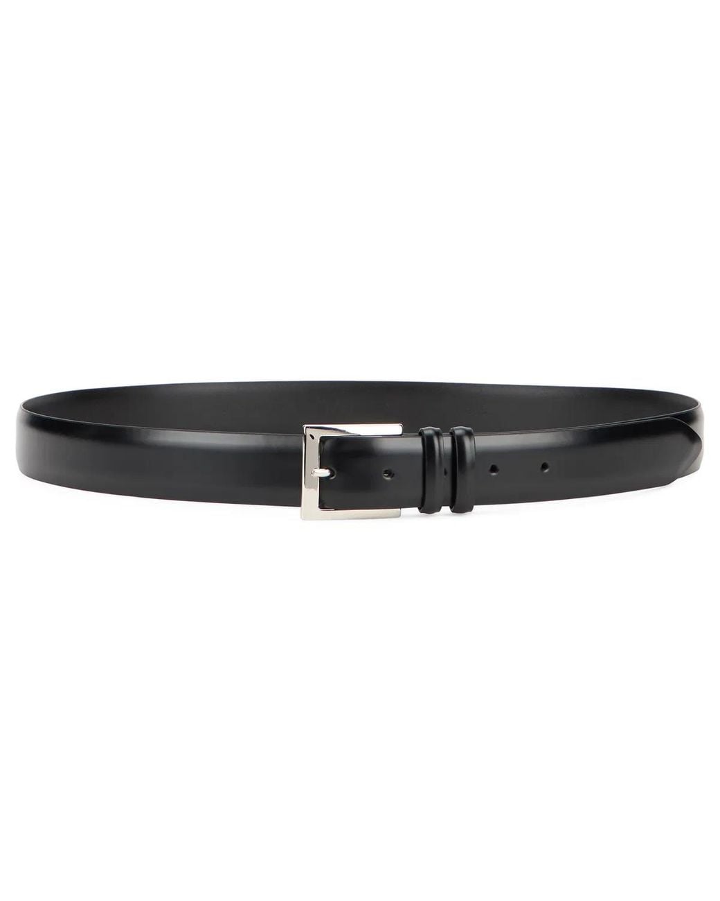 Orciani Black Brushed Leather Belt for men