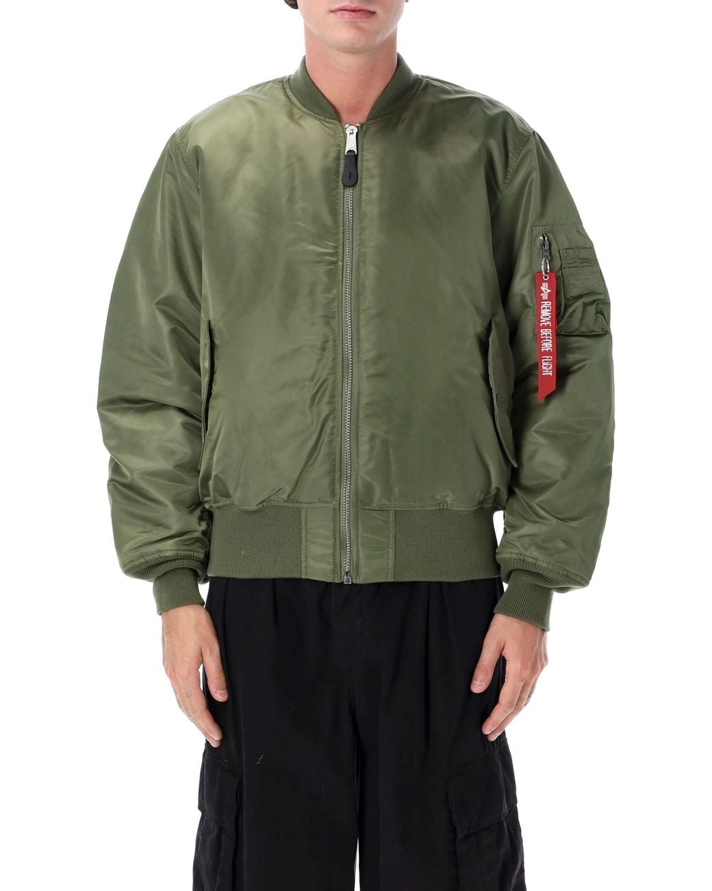 Alpha Industries Green Ma-1 Heritage Bomber for men
