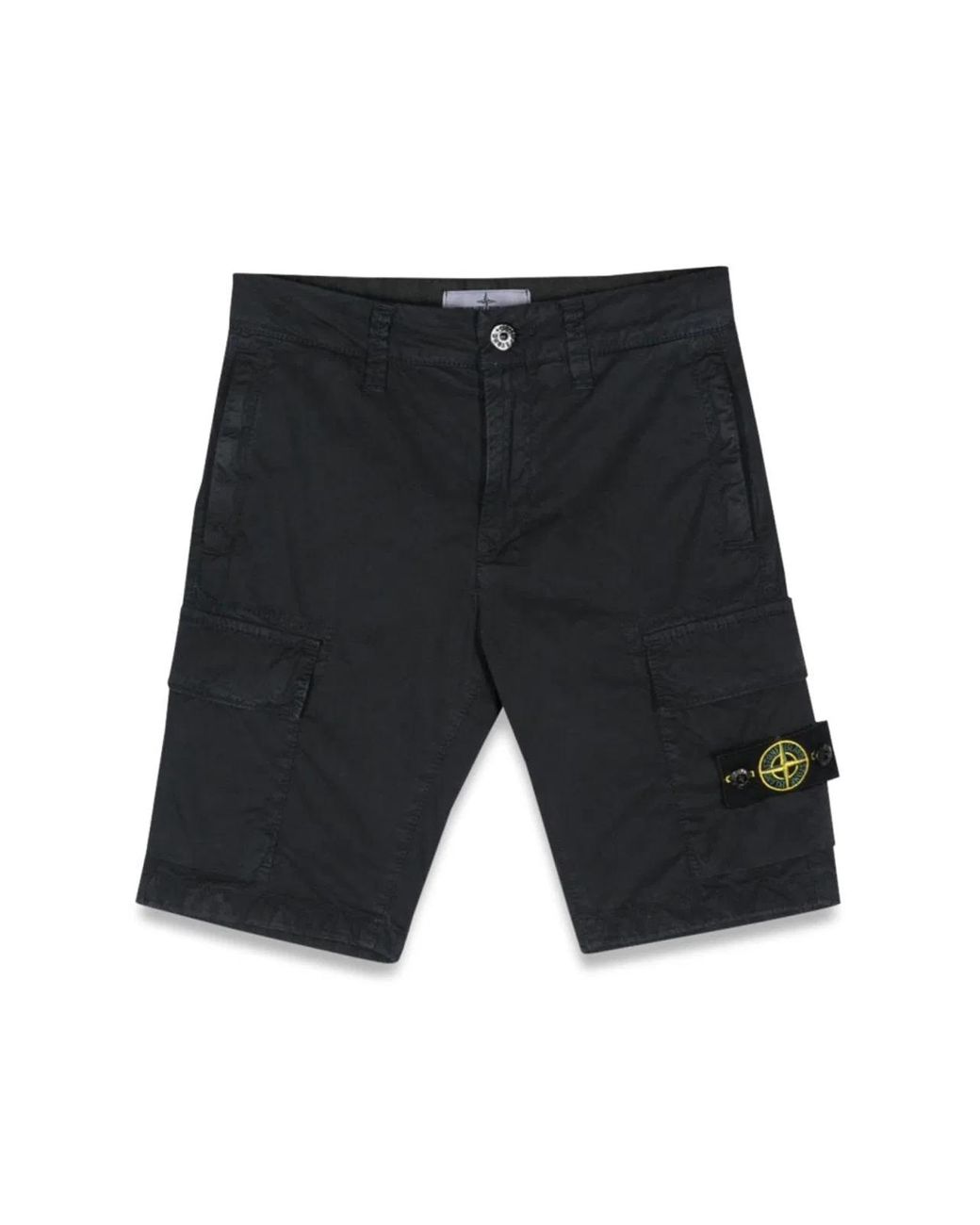 Stone Island White Bermuda Regular
