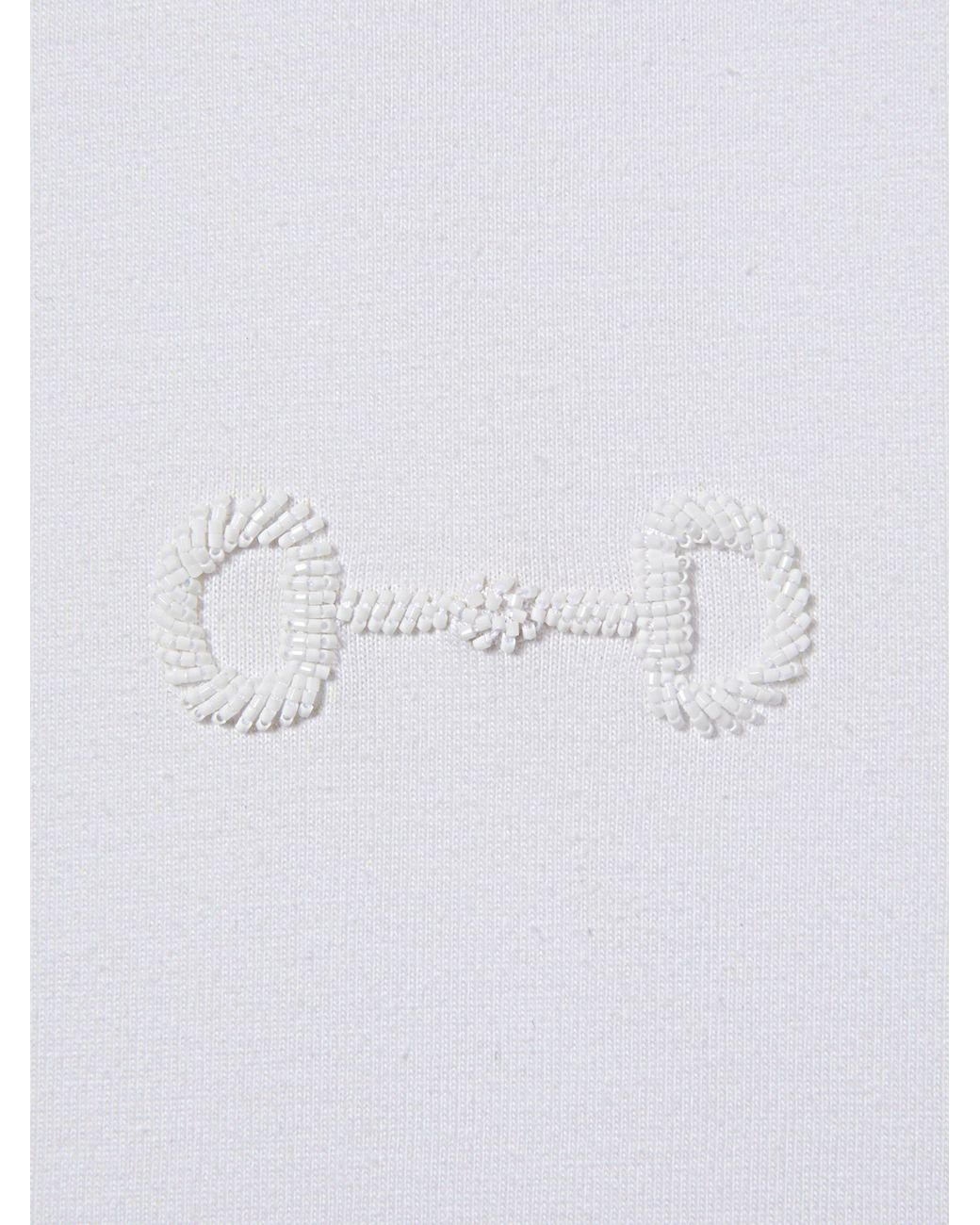 Gucci White Cotton Jersey T-Shirt