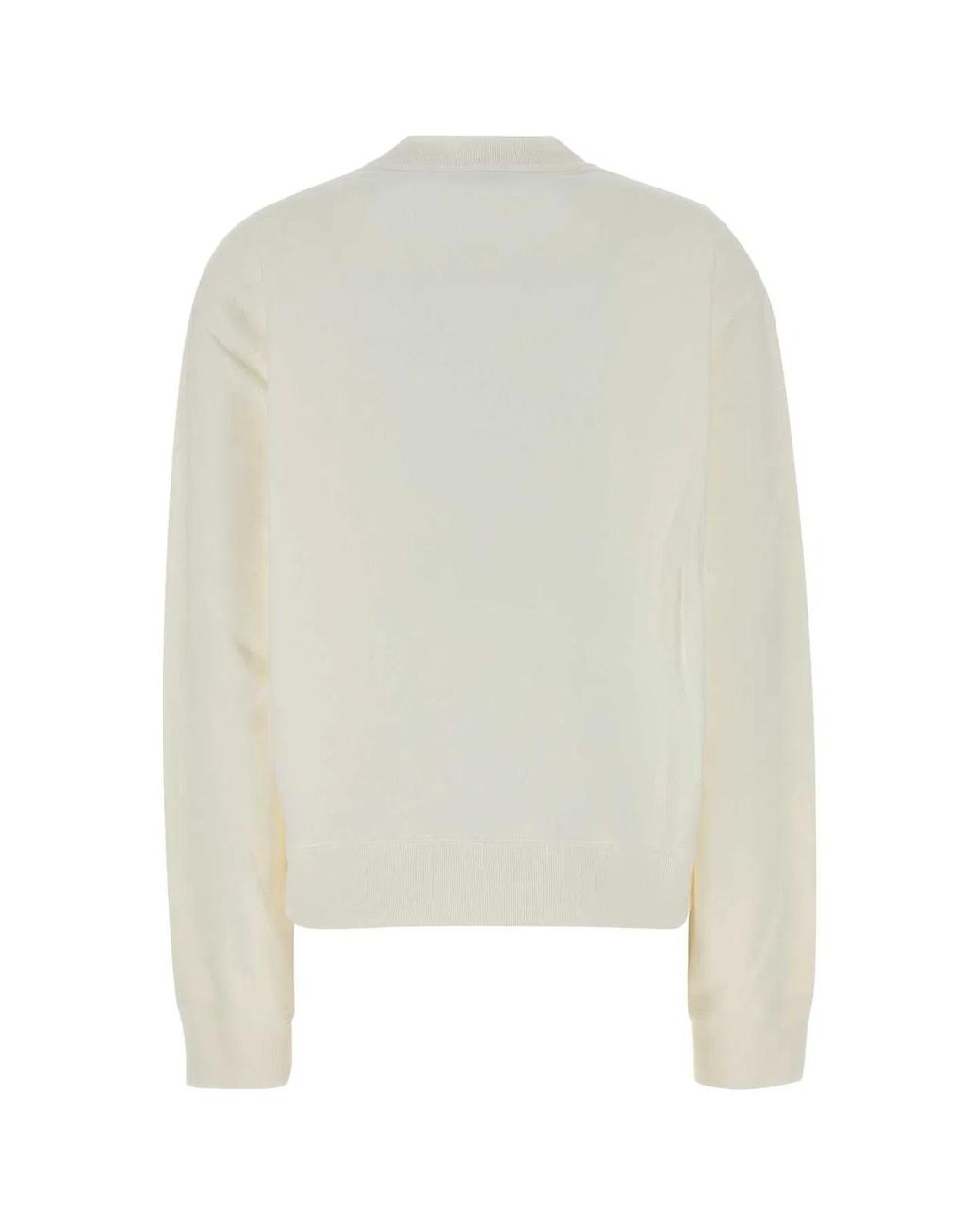 Prada White Cotton Sweatshirt