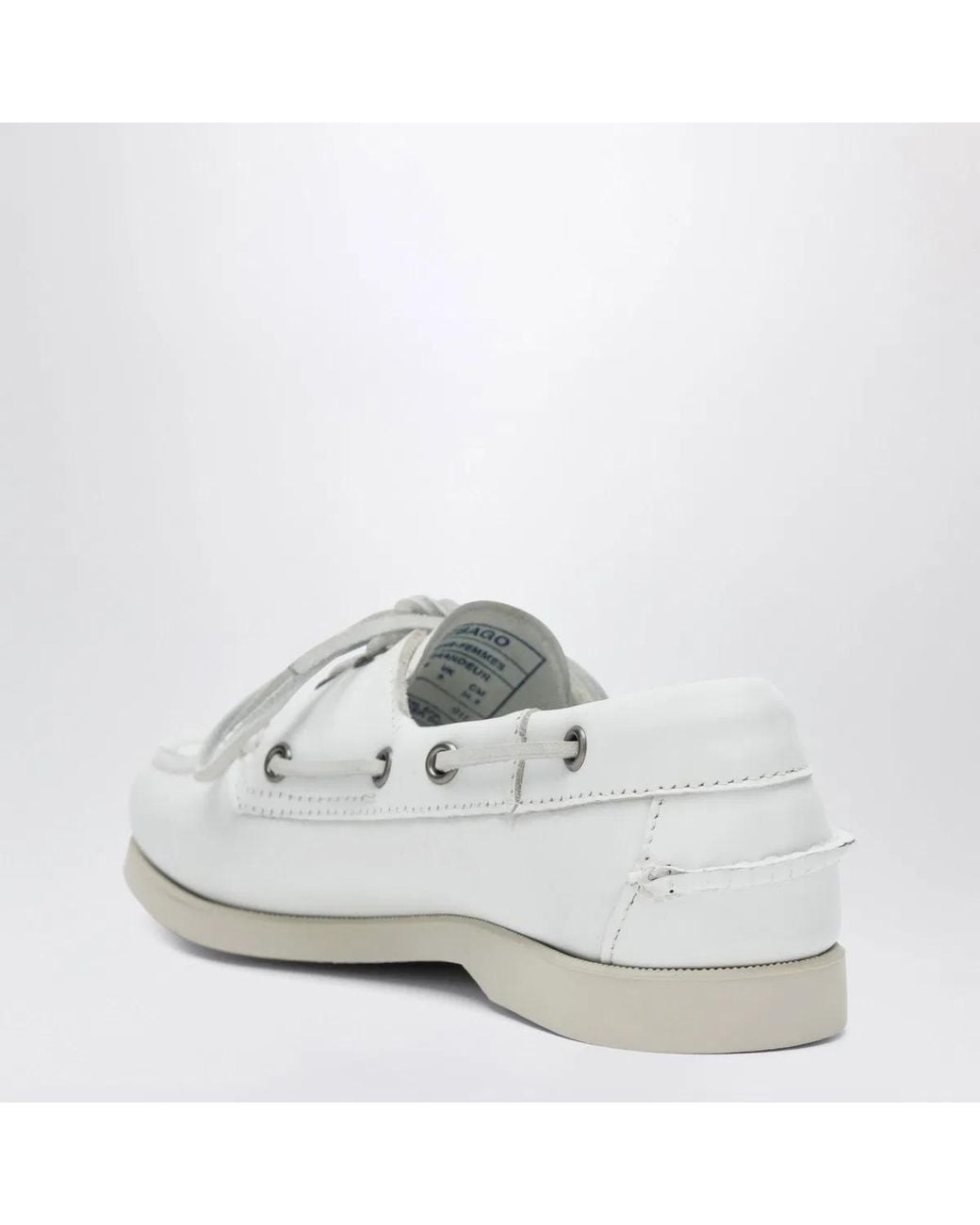 Sebago White Portland Boat Shoes