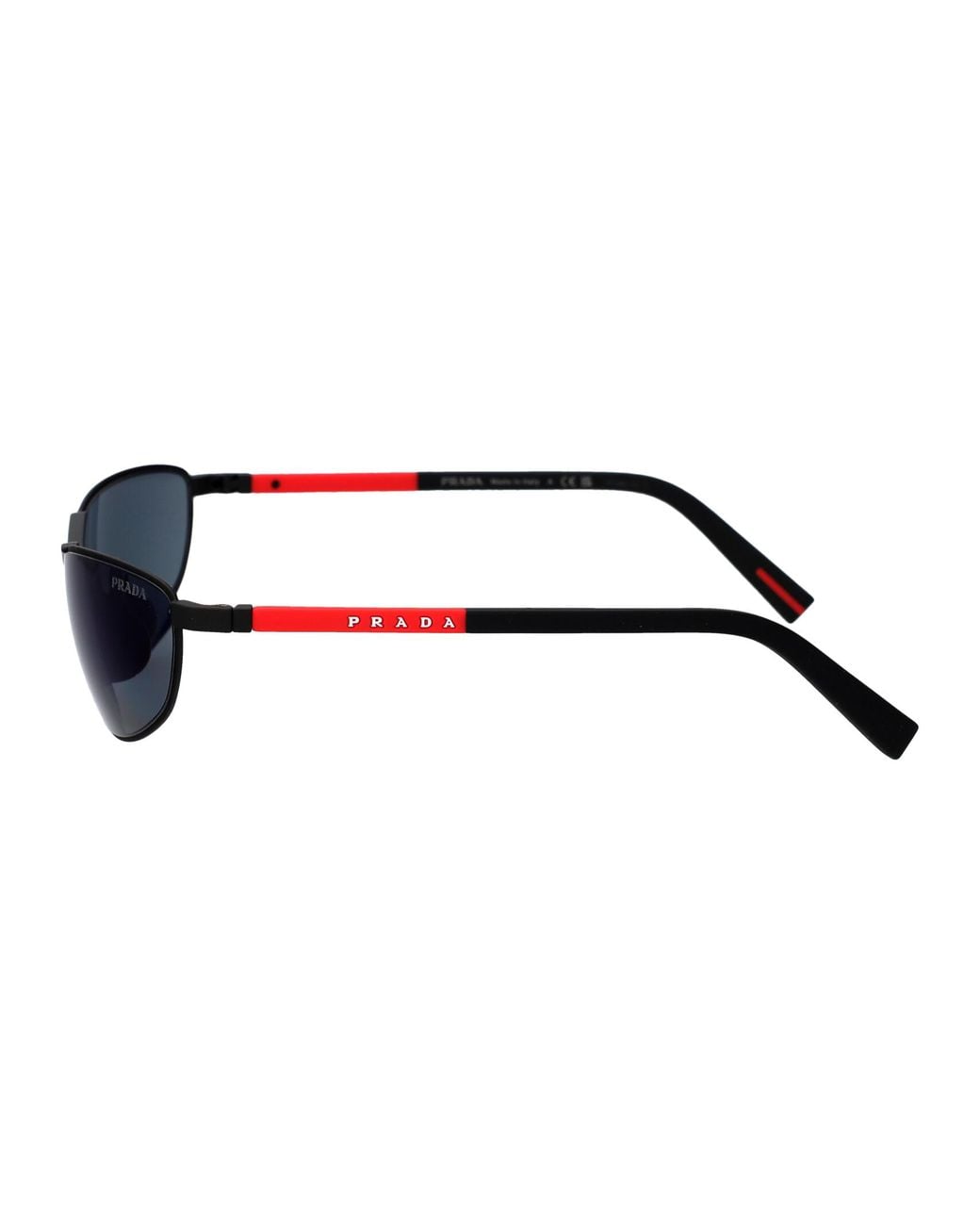 Prada Linea Rossa Blue Metal Sunglasses for men