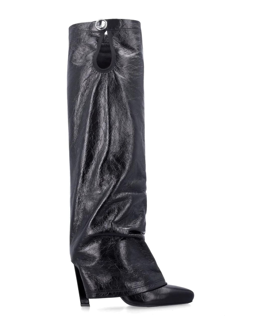 The Attico Black Leon Leather Boots