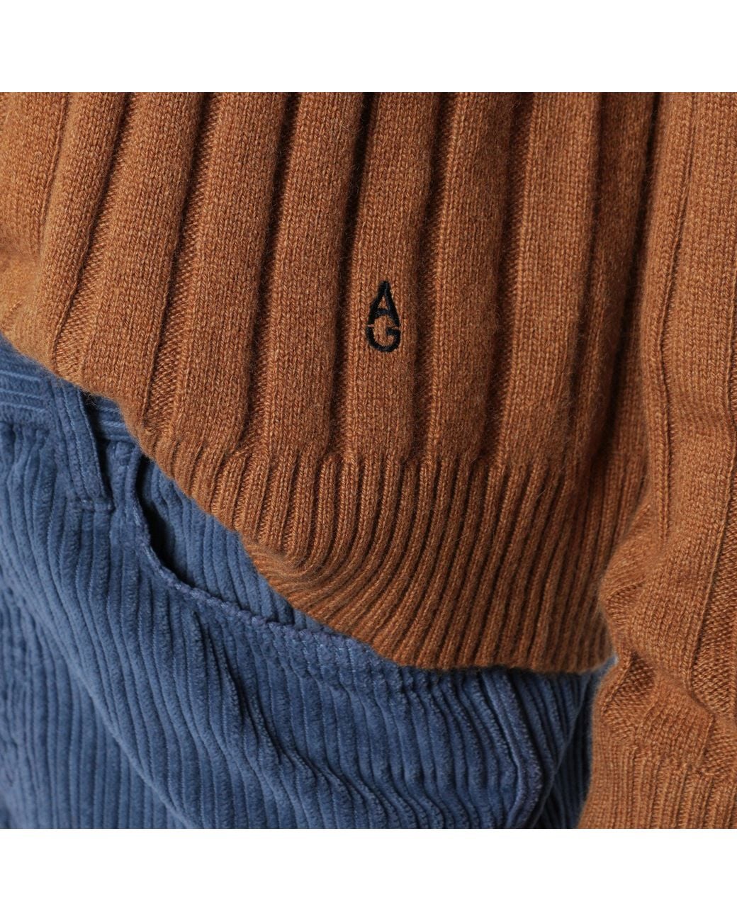 Alexandra Golovanoff Blue Michel Bi Havane 21 Cashmere Turtleneck