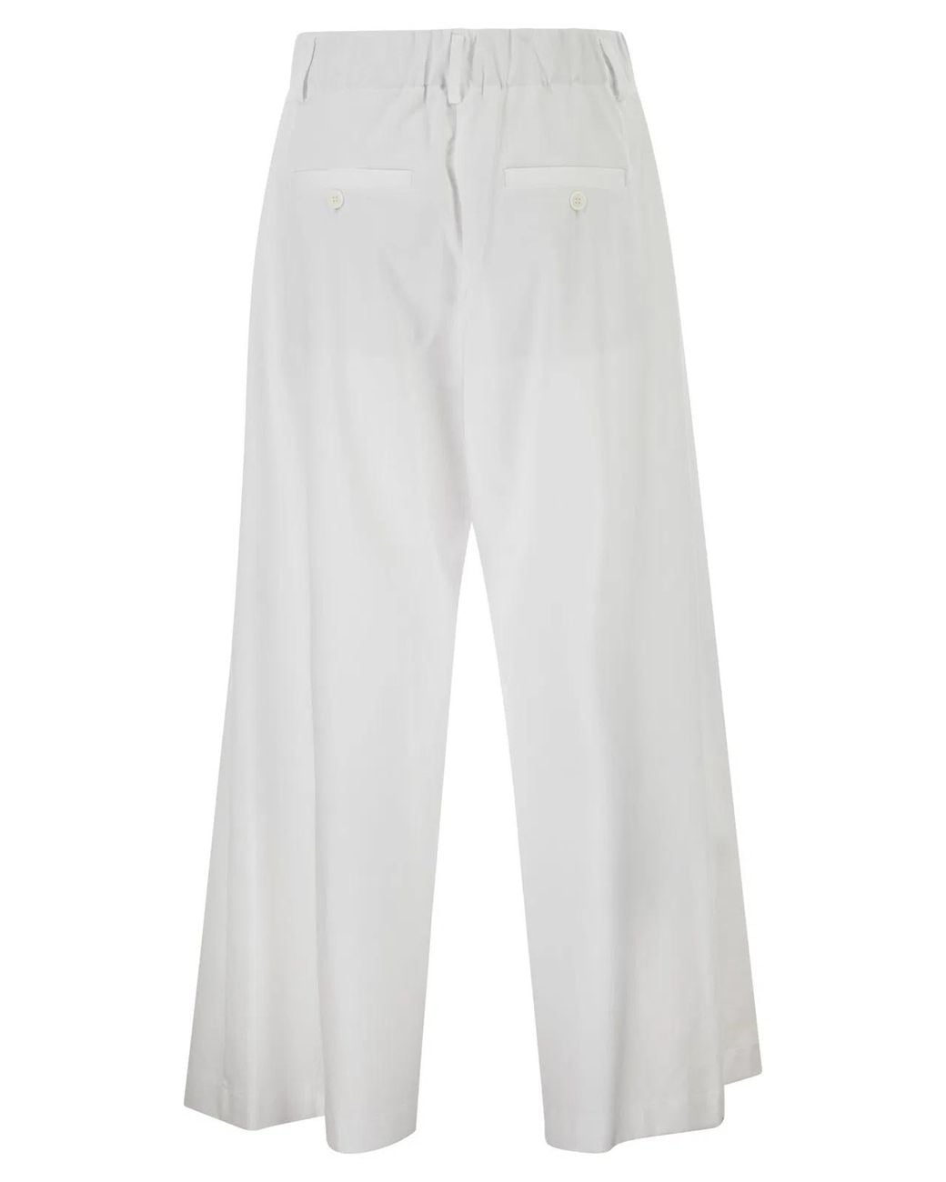 Brunello Cucinelli White Interlock Couture Trousers