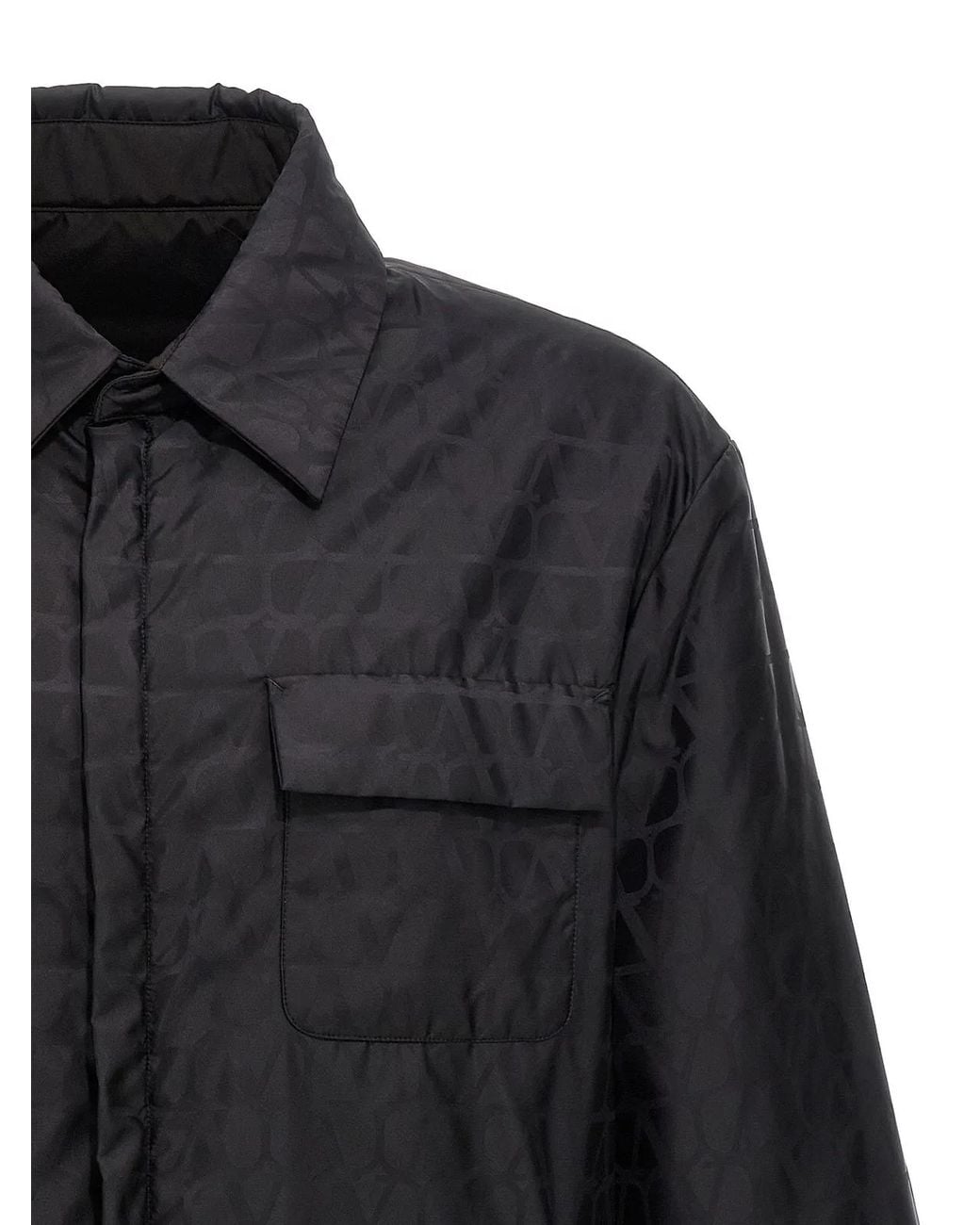 Valentino Garavani Black 'Toile Iconographe' Reversible Jacket for men