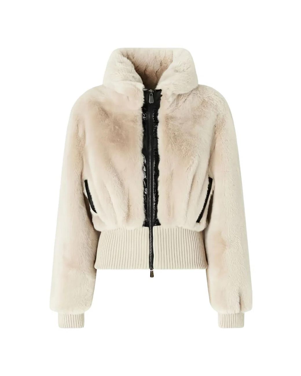 Pinko Natural Polyester Puffer Jacket