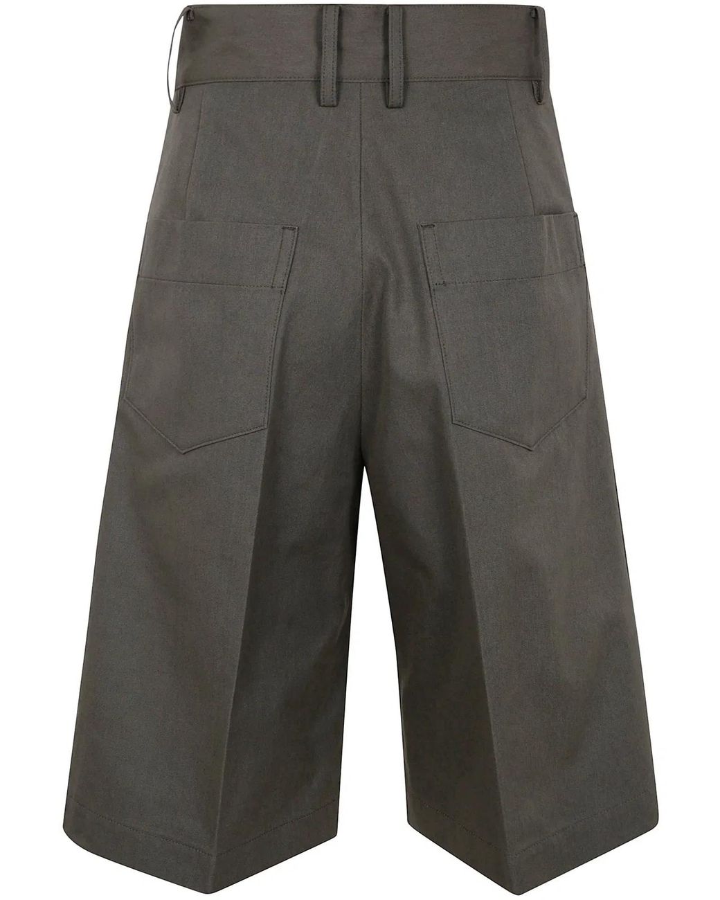 Yohji Yamamoto Gray R-4Tuck Short Pants
